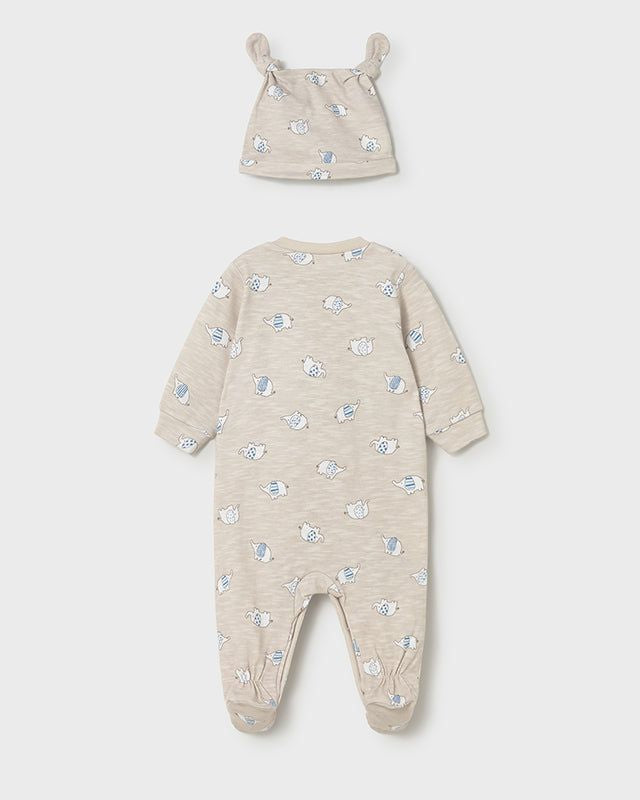 Tutina lunga neonato elefanti tortora Mayoral Newborn Mayoral 0-1 Mesi 55cm