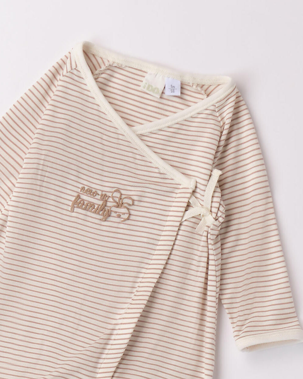 Tutina unisex neonati iDO beige stampa rilievo New Family iDO Beige