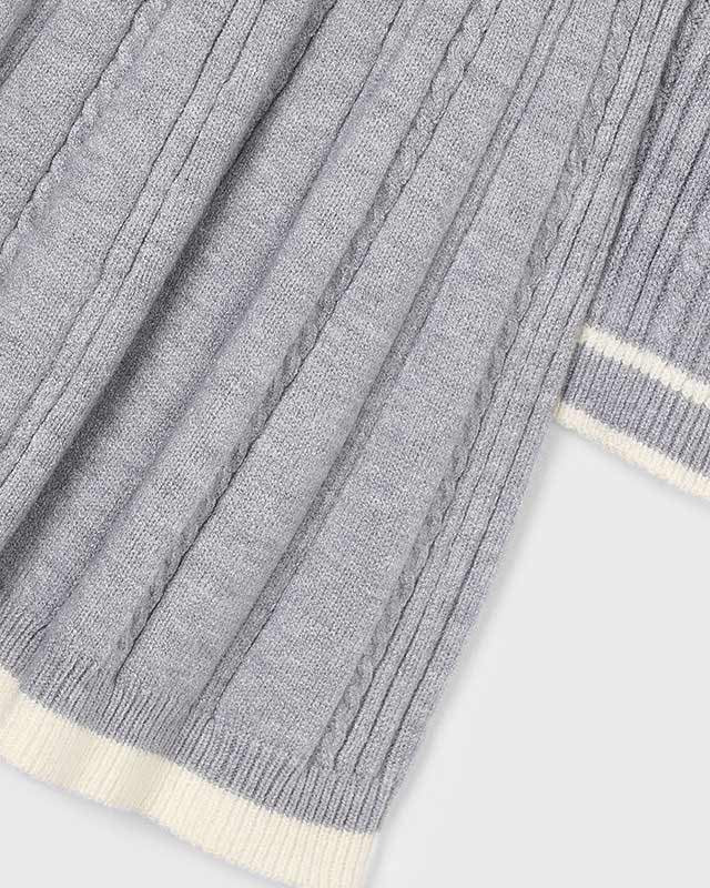 Vestito a costine tricot bambina Mayoral grigio perla Mayoral 2 Anni 92cm