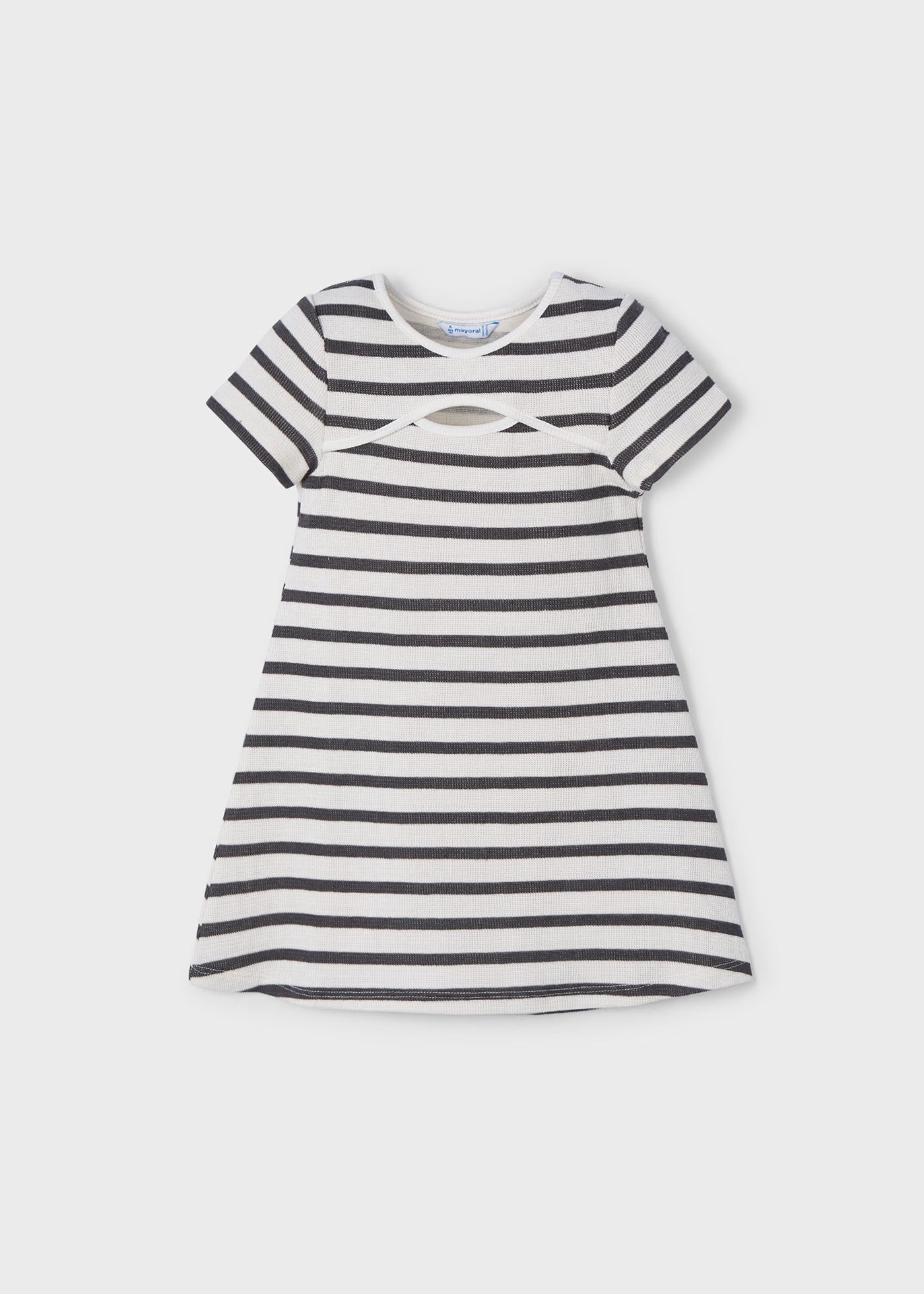 Vestito apertura bambina Mayoral righe bianco -atrancite Mayoral Bianco