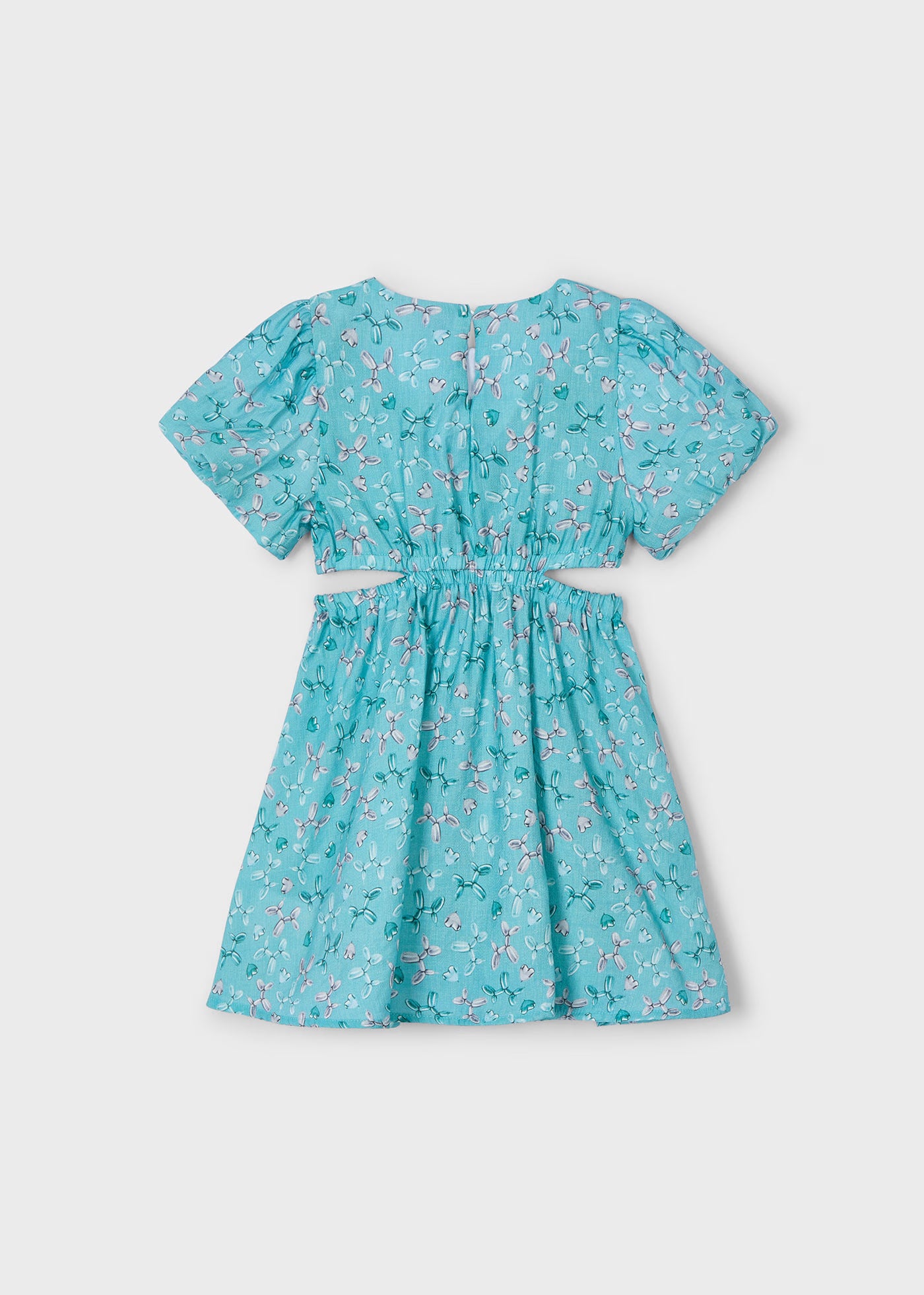 Vestito aperture bambina Mayoral fantasia color acqua Mayoral Acqua
