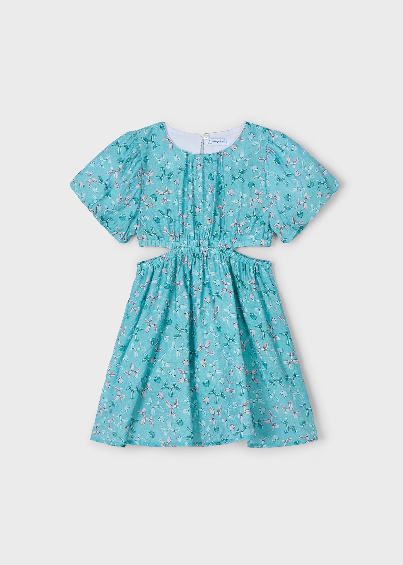 Vestito aperture bambina Mayoral fantasia color acqua Mayoral Acqua