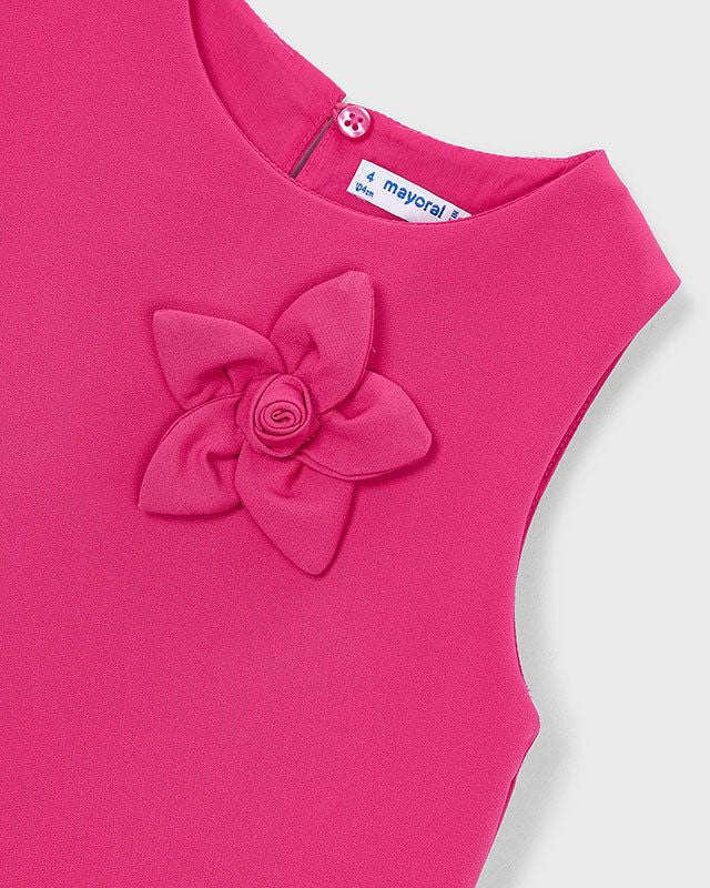 Vestito floreale bambina Mayoral tinta garofano Mayoral 2 Anni 92cm