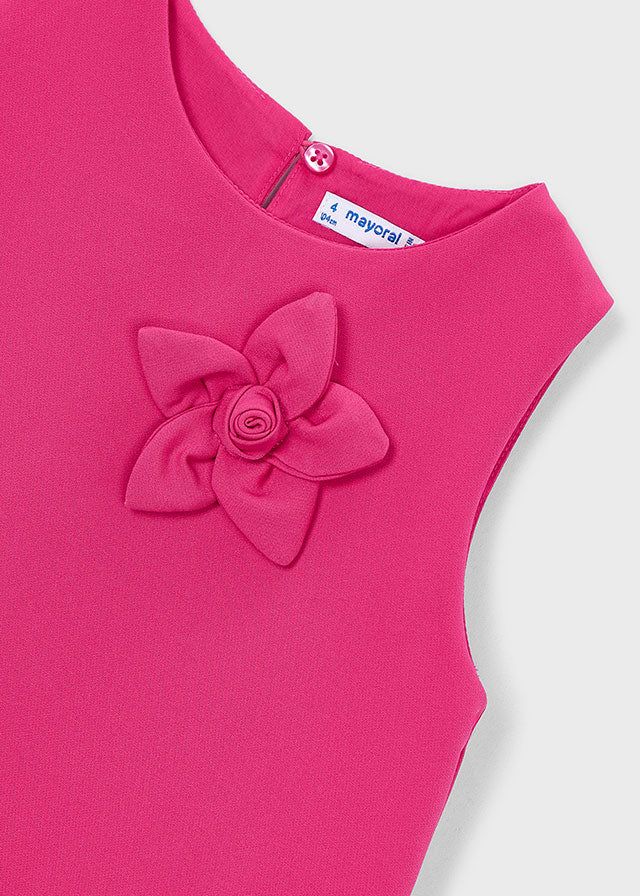 Vestito floreale bambina Mayoral tinta garofano Mayoral 2 Anni 92cm