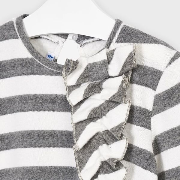 Vestito bambina Mayoral fantasia righe e volant - ErreGiModaBimbo