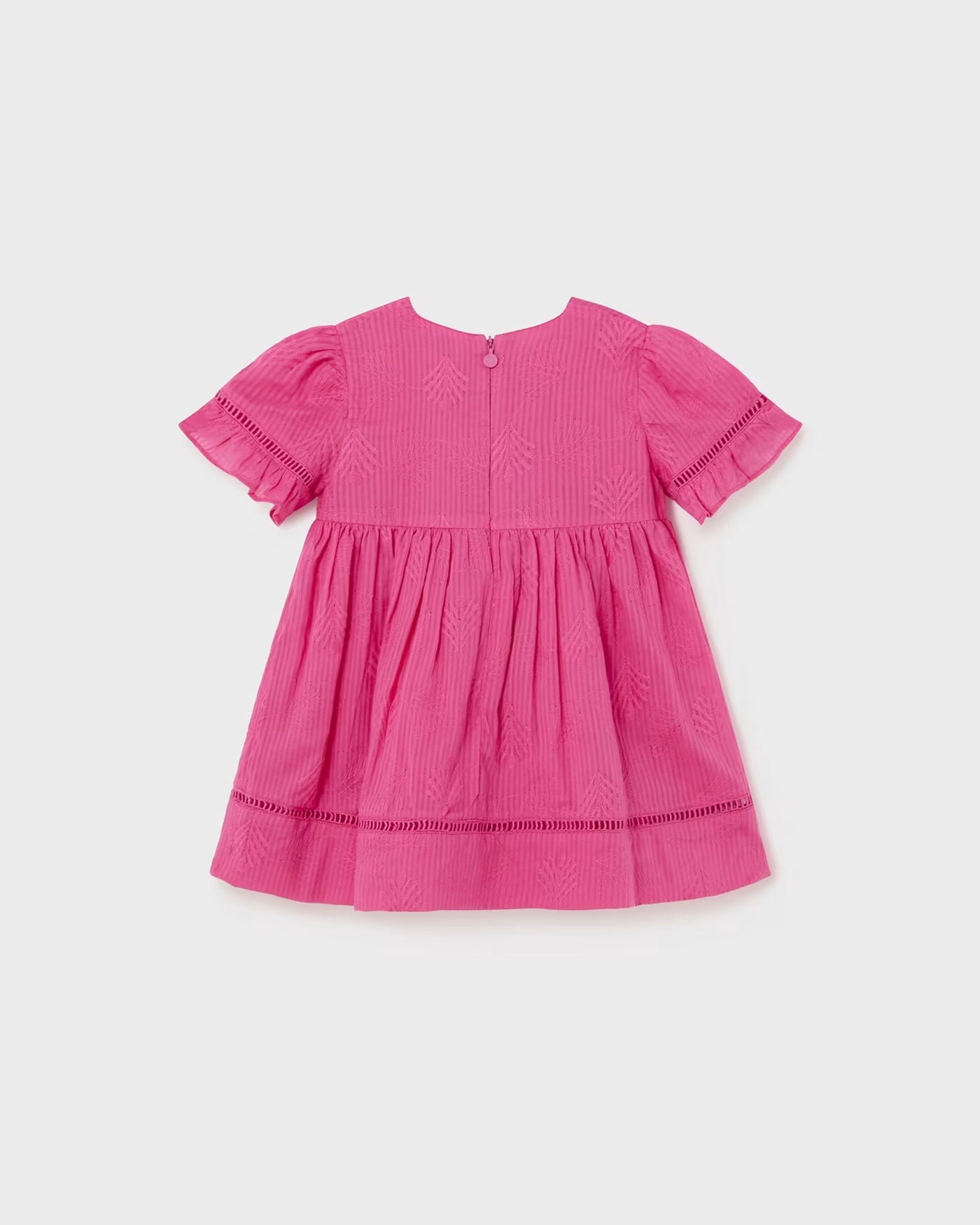 Vestito fresco cotone neonato Mayoral ricamato magenta Mayoral Magenta