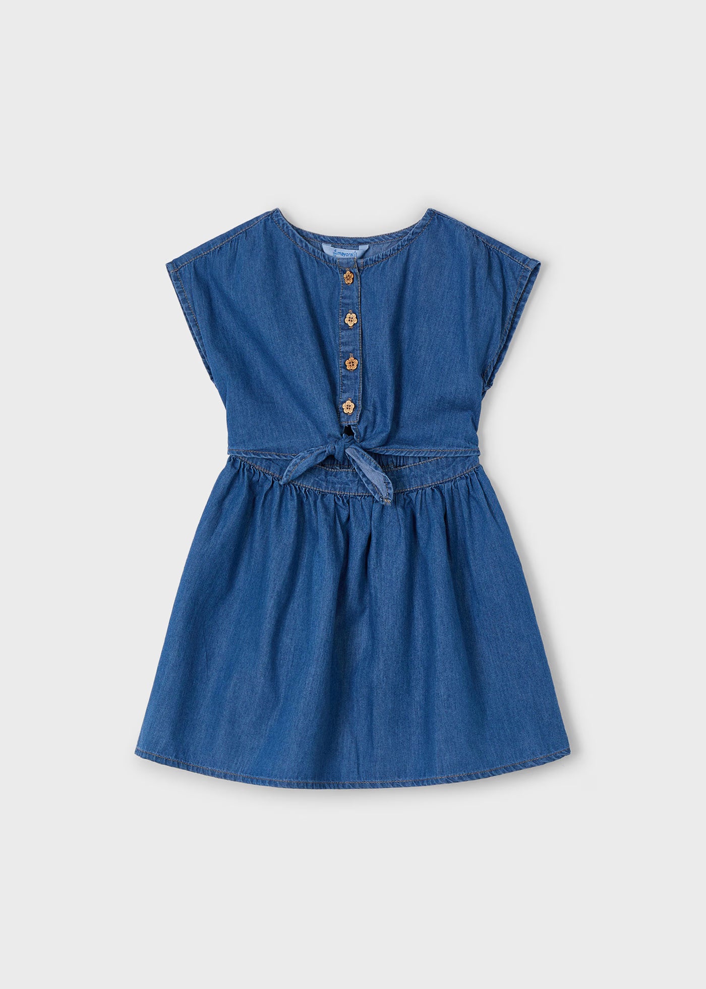 Vestito blu jeans bottoni bambina Mayoral Mayoral 2 Anni 92cm