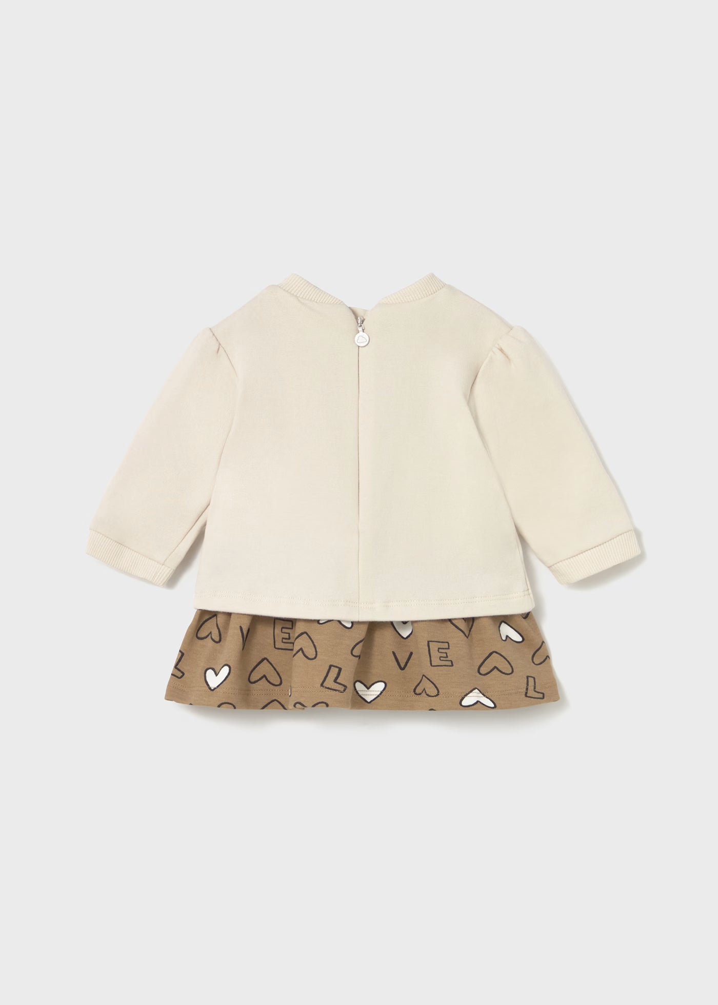 Vestito combinato bambola neonata Mayoral Newborn crema Mayoral 0-1 Mesi 55cm