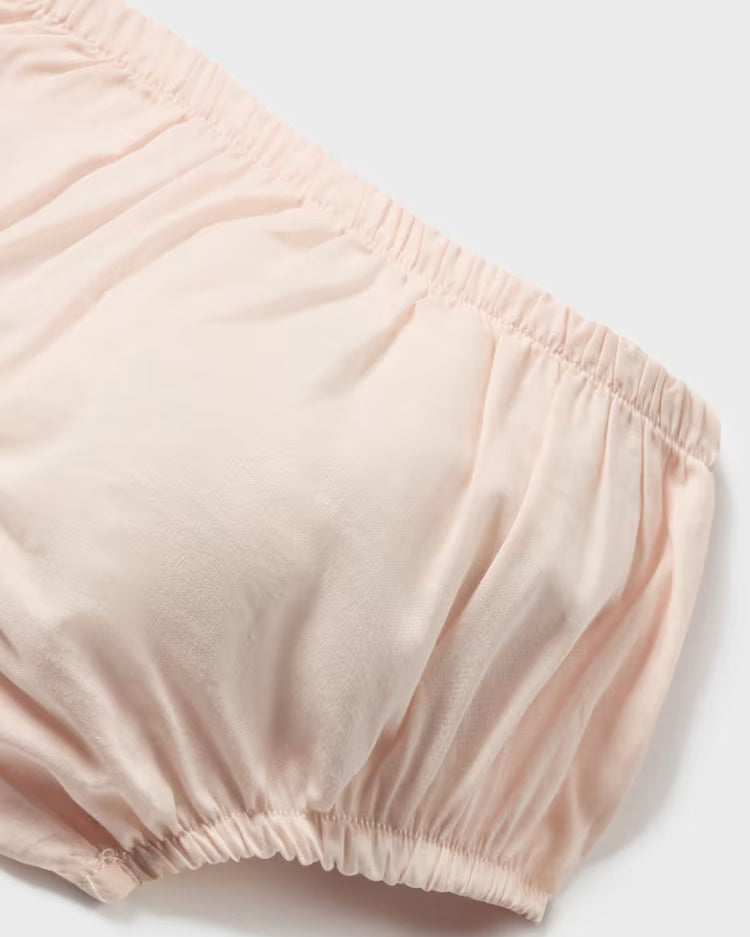 Vestito combinato con copri pannolino Mayoral Newborn rosa Mayoral Rosa