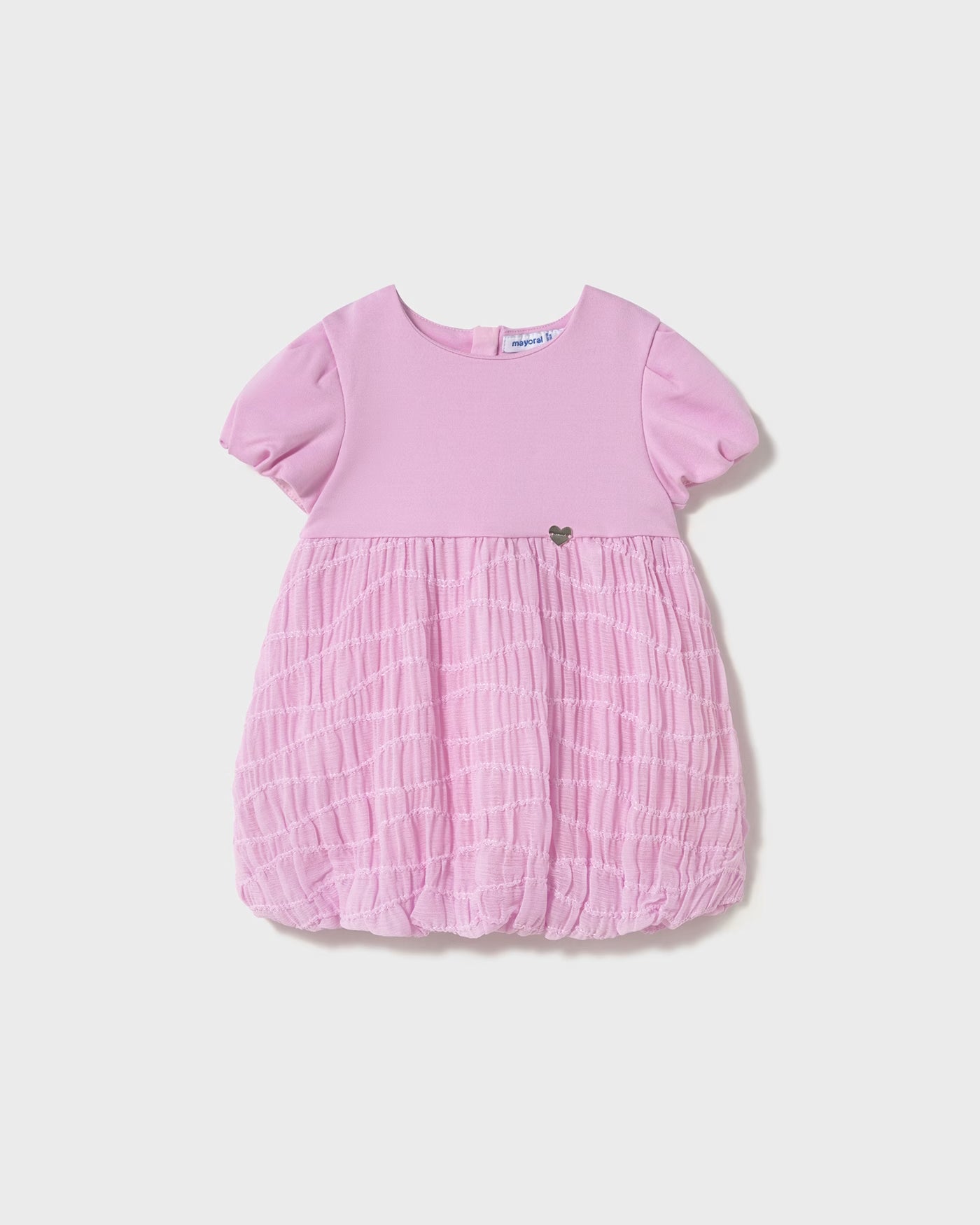 Vestito combinato neonata Mayoral rosa malva Mayoral Malva
