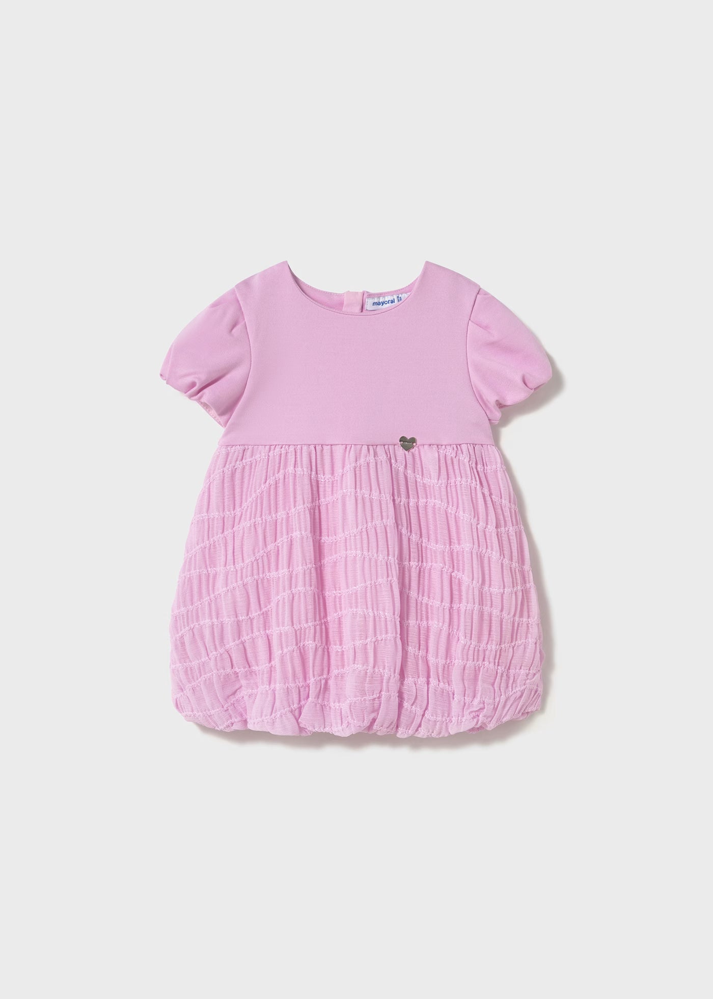 Vestito combinato neonata Mayoral rosa malva Mayoral Malva