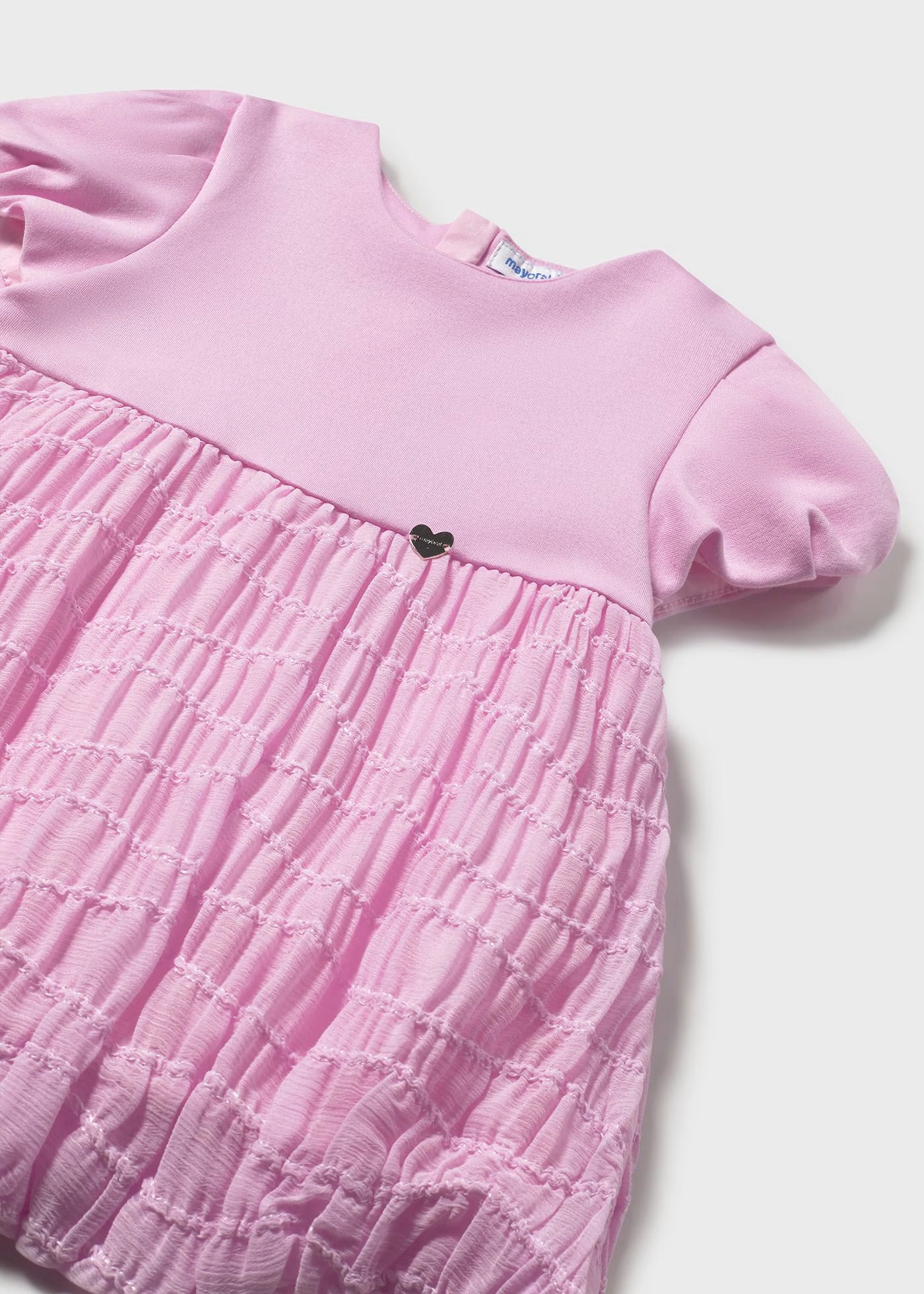 Vestito combinato neonata Mayoral rosa malva Mayoral Malva