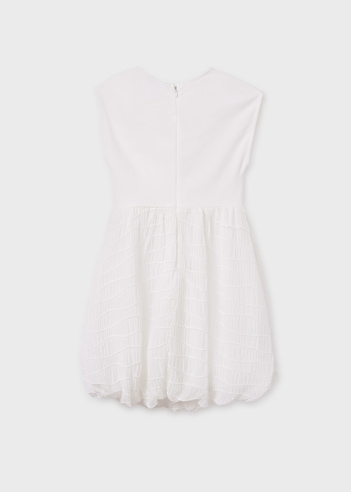 Vestito combinato nodo ragazza Mayoral panna Mayoral 8 Anni 128cm