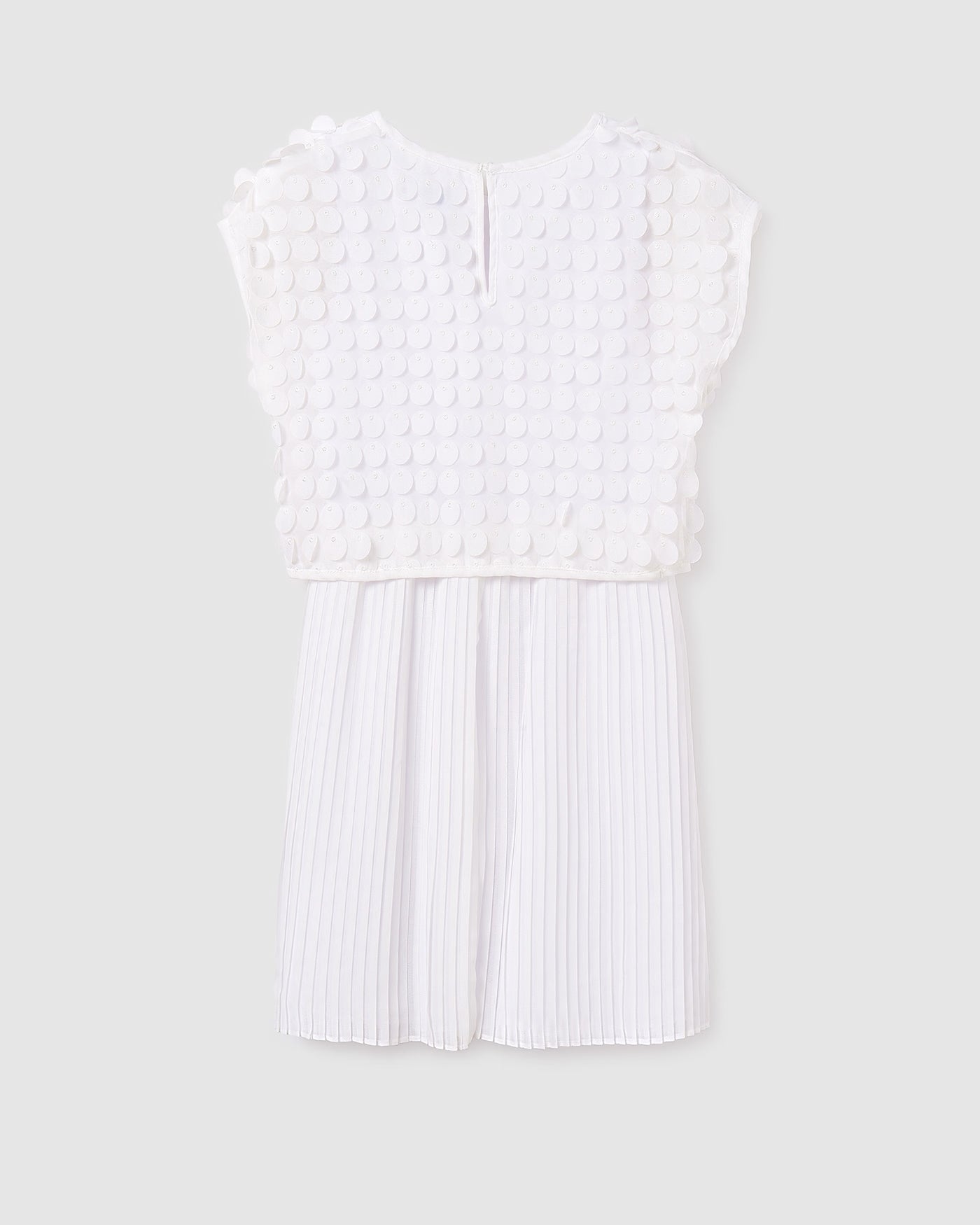 Vestito combinato plissettato ragazza Mayoral panna Mayoral Panna