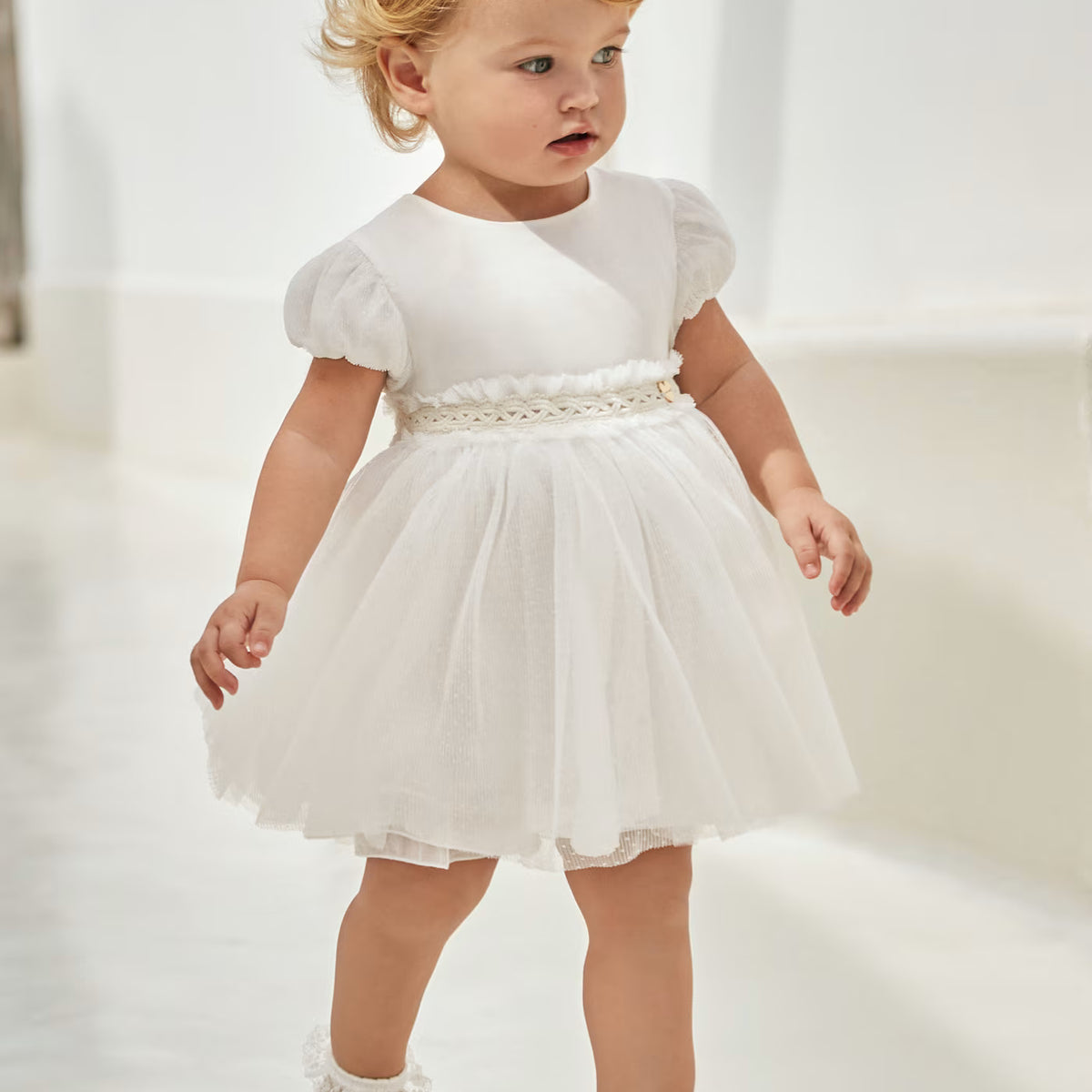 Natale Bambina Vestito In Tulle Plissettato Per Bambina Mayoral