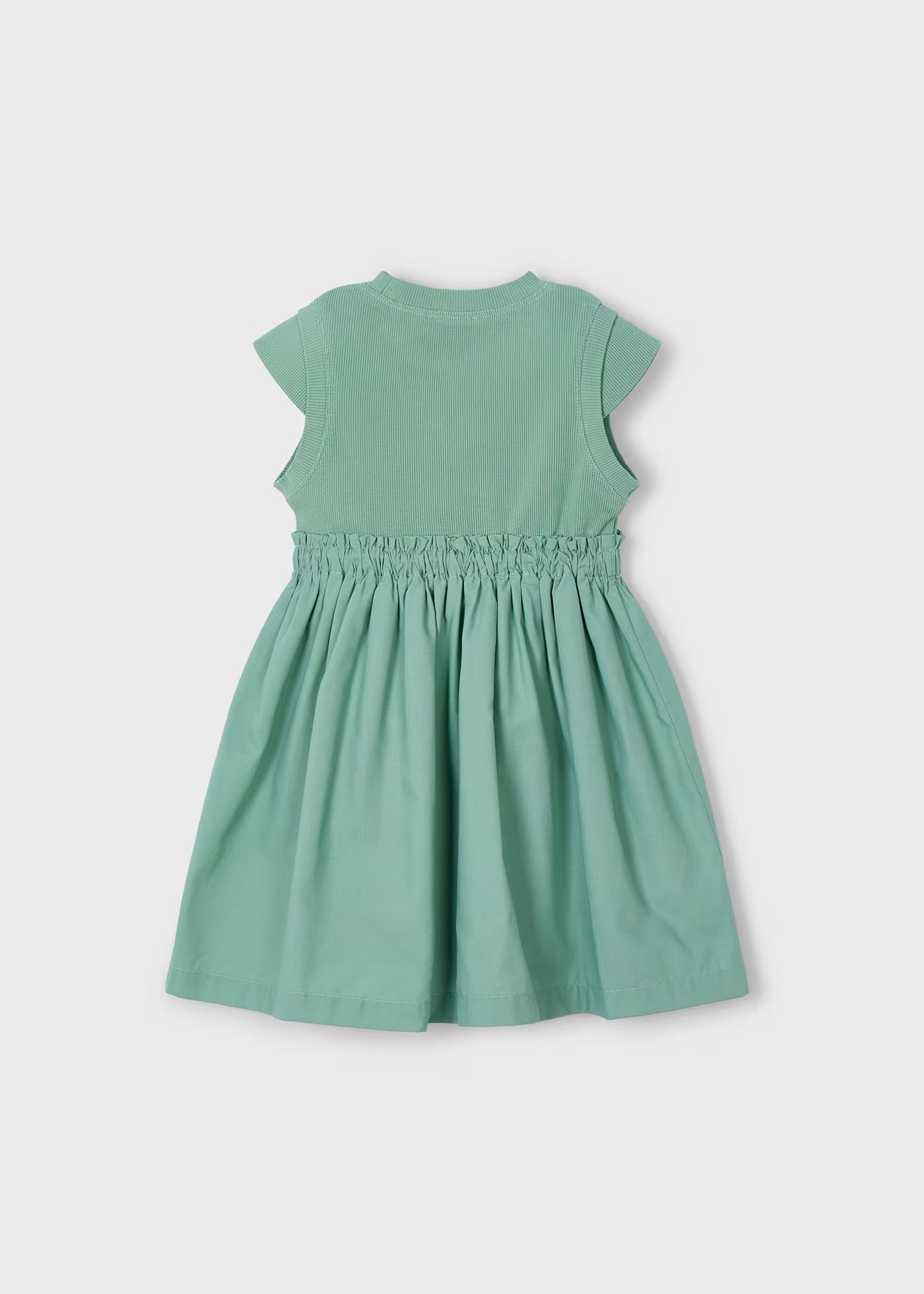 Vestito combinato a costine bambina Mayoral verde menta Mayoral Verde