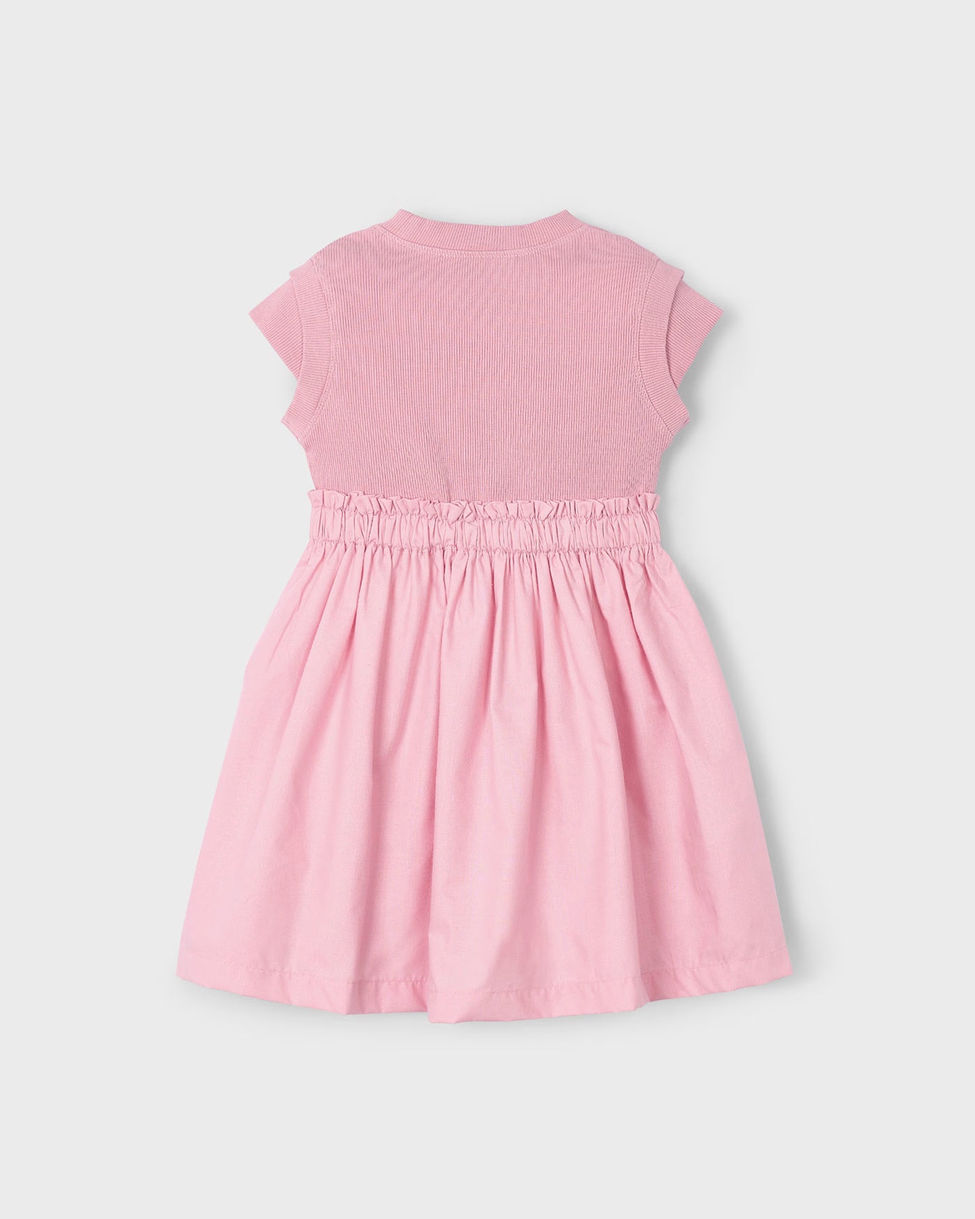 Vestito combinato a costine bambina Mayoral rosato Mayoral Rosato