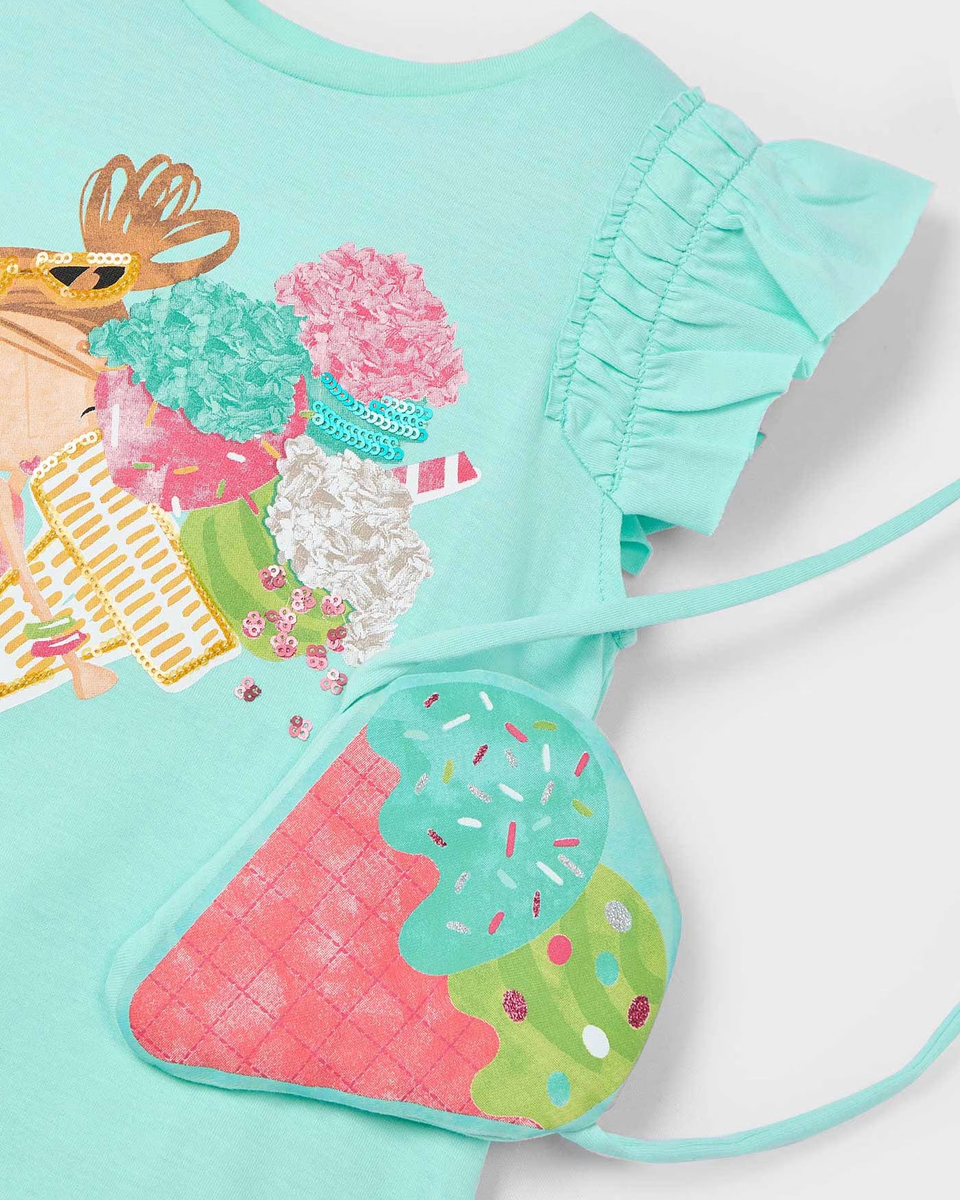 Vestito con borsa gelato bambina Mayoral acqua Mayoral 2 Anni 92cm