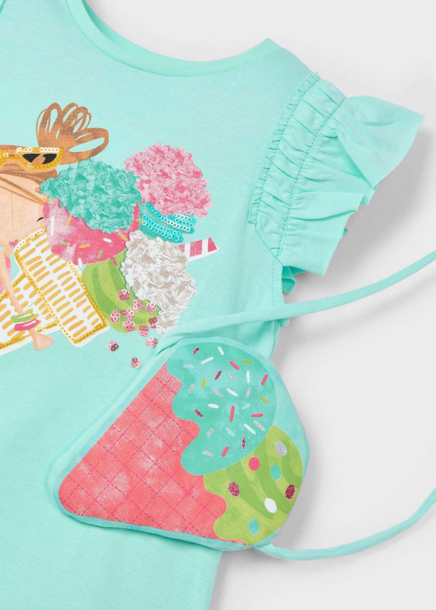 Vestito con borsa gelato bambina Mayoral acqua Mayoral 2 Anni 92cm