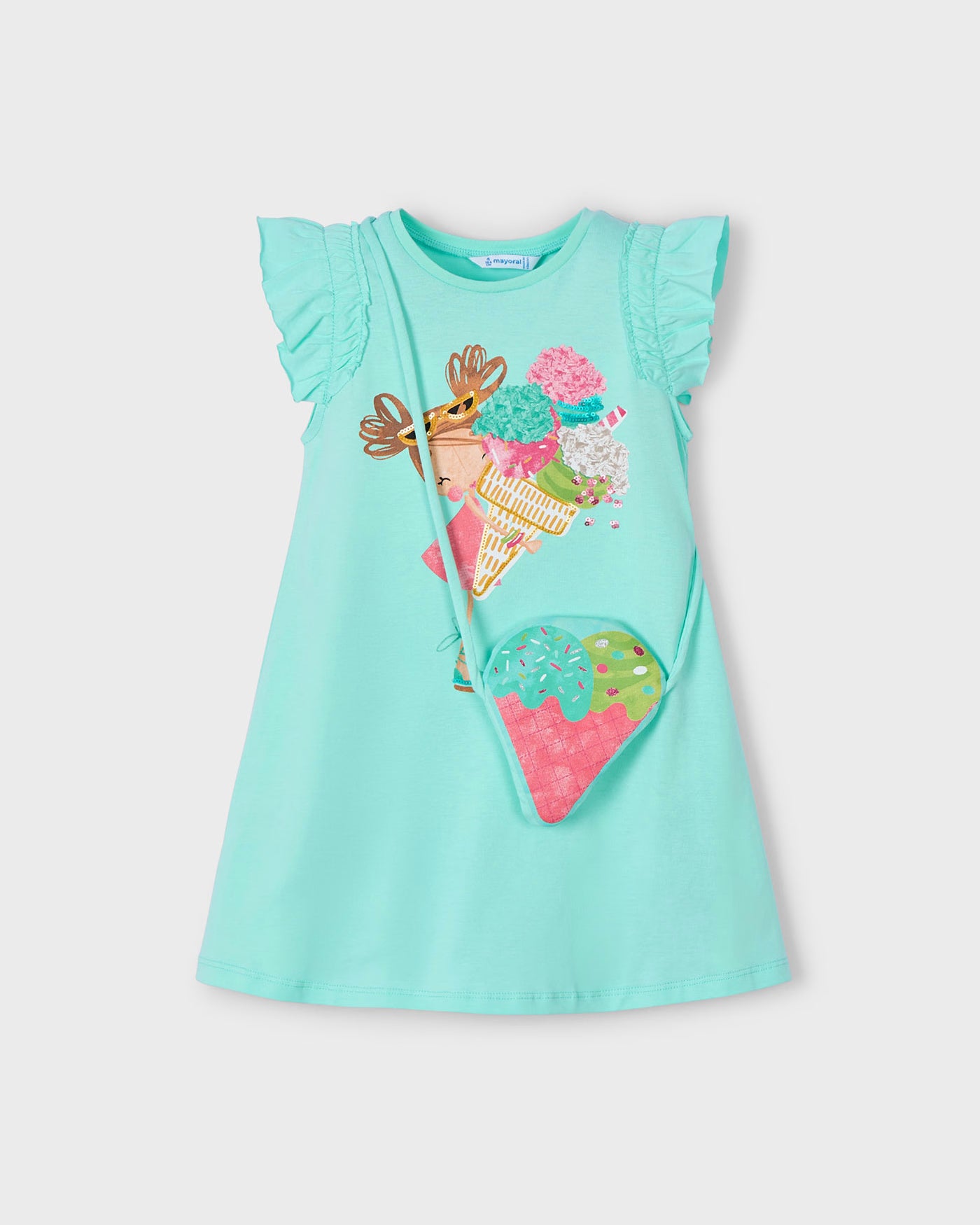 Vestito con borsa gelato bambina Mayoral acqua Mayoral 2 Anni 92cm