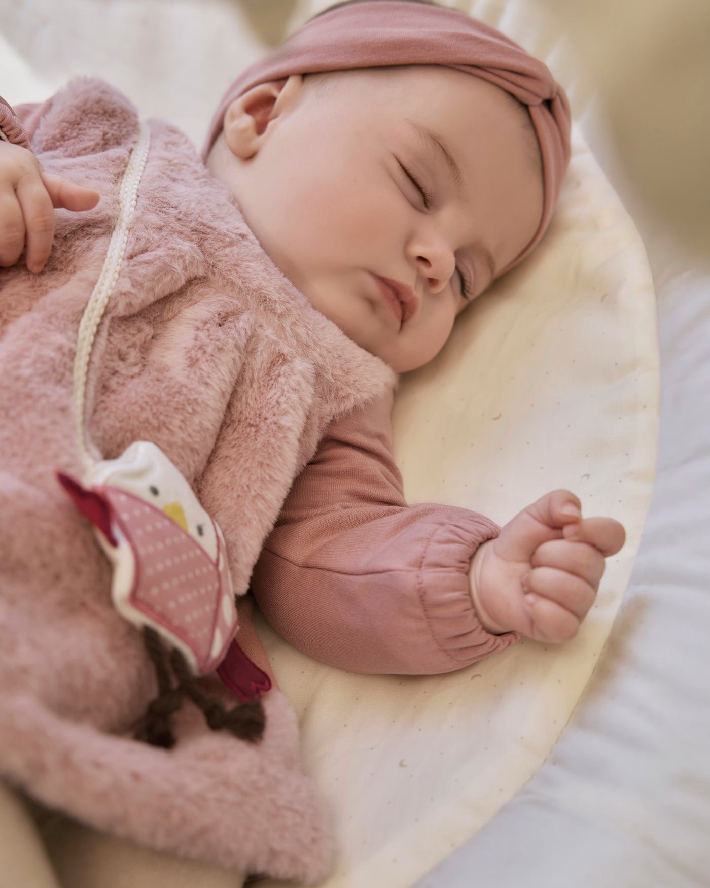 Vestito con borsa uccellino e fascia neonata Mayoral Newborn rosa Mayoral 0-1 Mesi 55cm