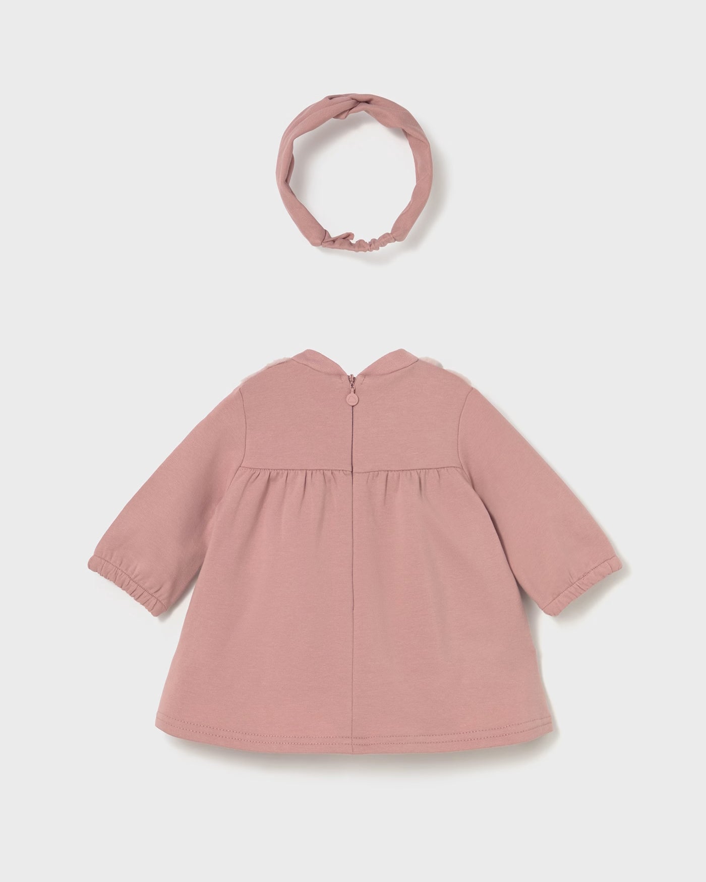 Vestito con borsa uccellino e fascia neonata Mayoral Newborn rosa Mayoral 0-1 Mesi 55cm