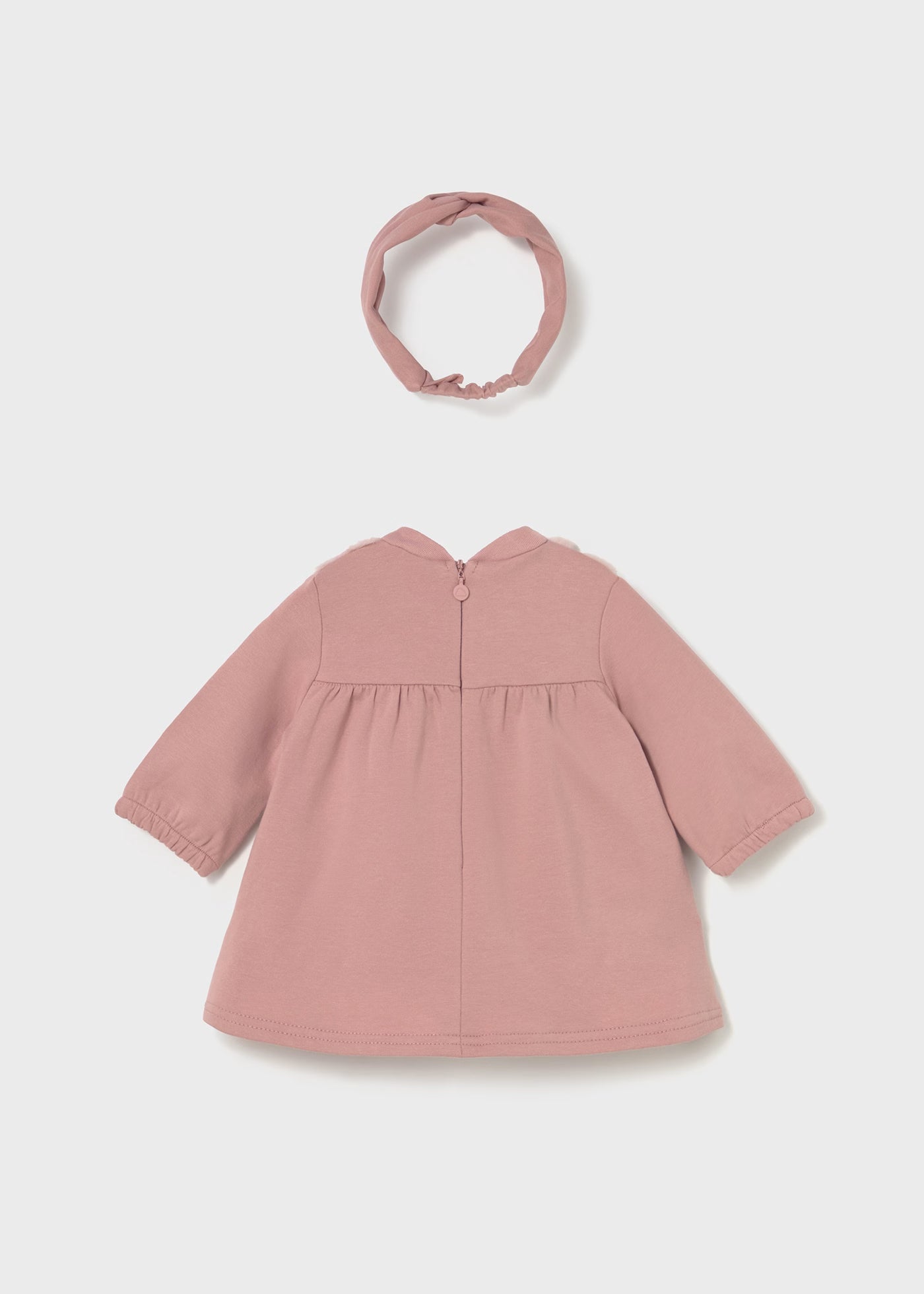 Vestito con borsa uccellino e fascia neonata Mayoral Newborn rosa Mayoral 0-1 Mesi 55cm