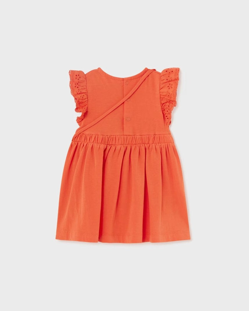 Vestito con borsetta fresco cotone neonata Mayoral arancione Mayoral Arancione