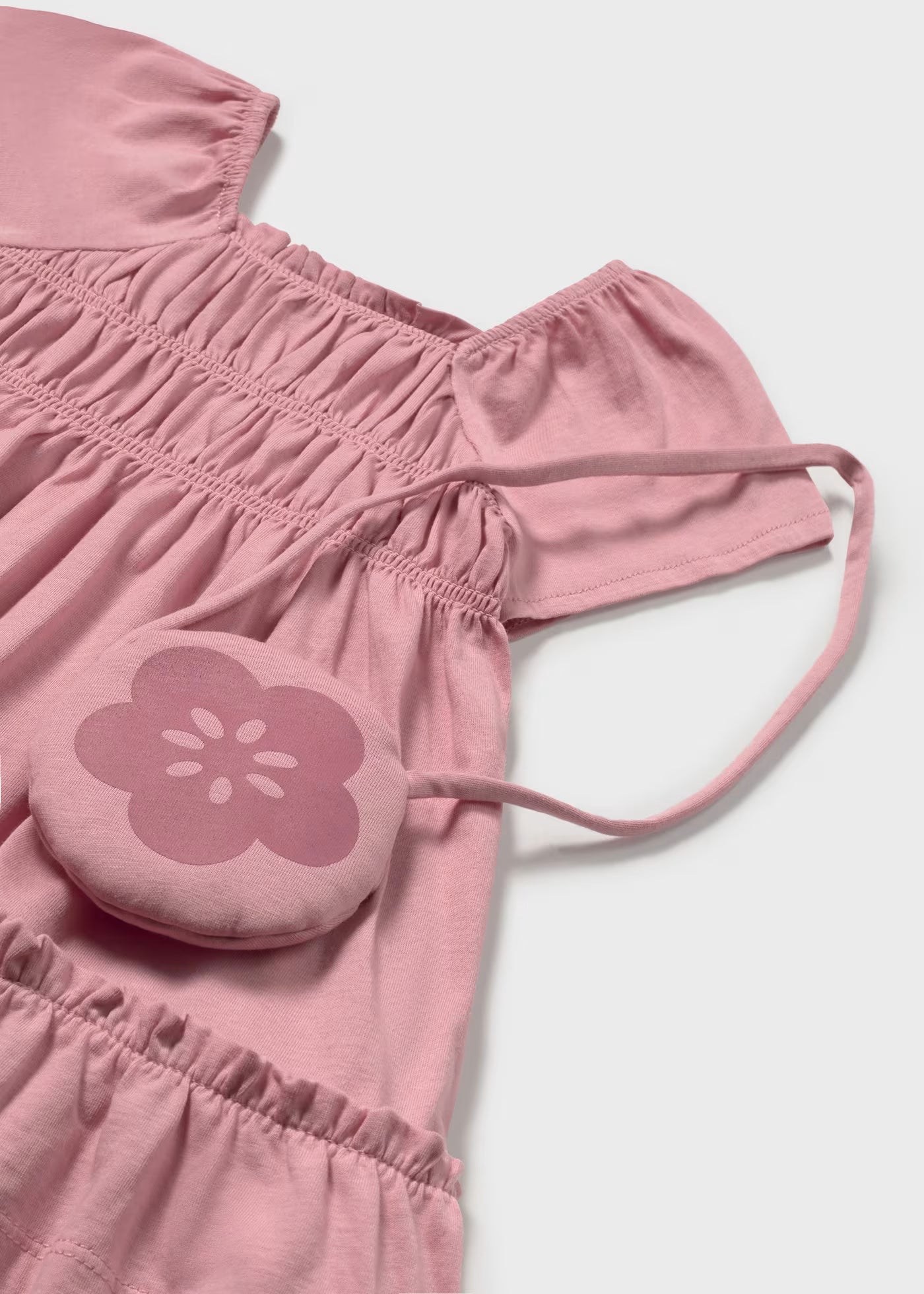 Vestito con borsetta neonata Mayoral rosato Mayoral Rosato