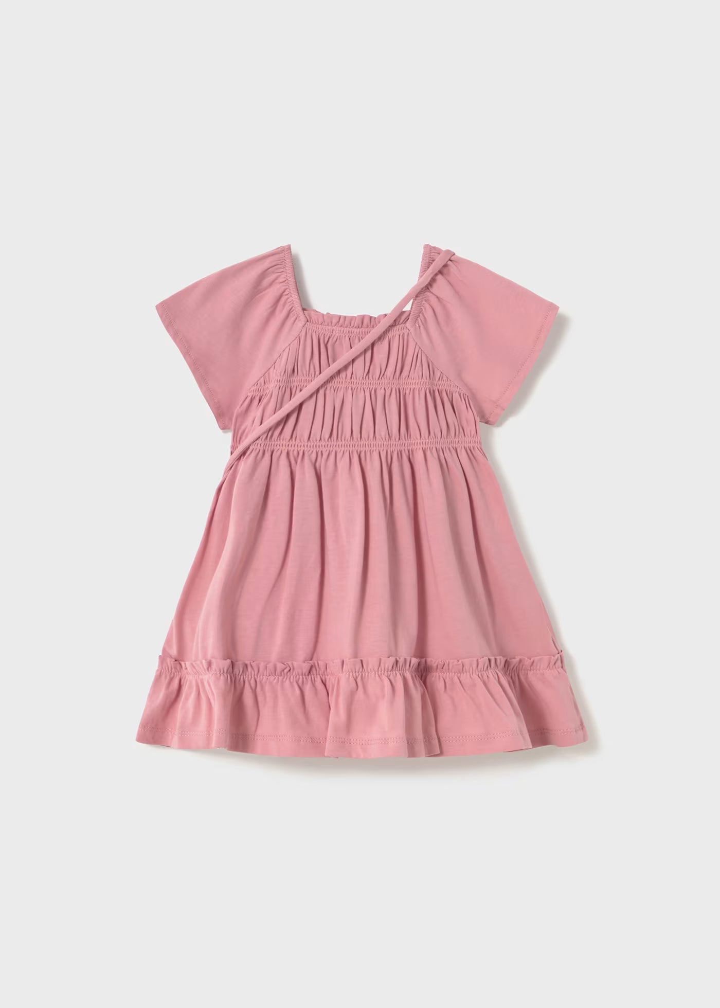 Vestito con borsetta neonata Mayoral rosato Mayoral Rosato