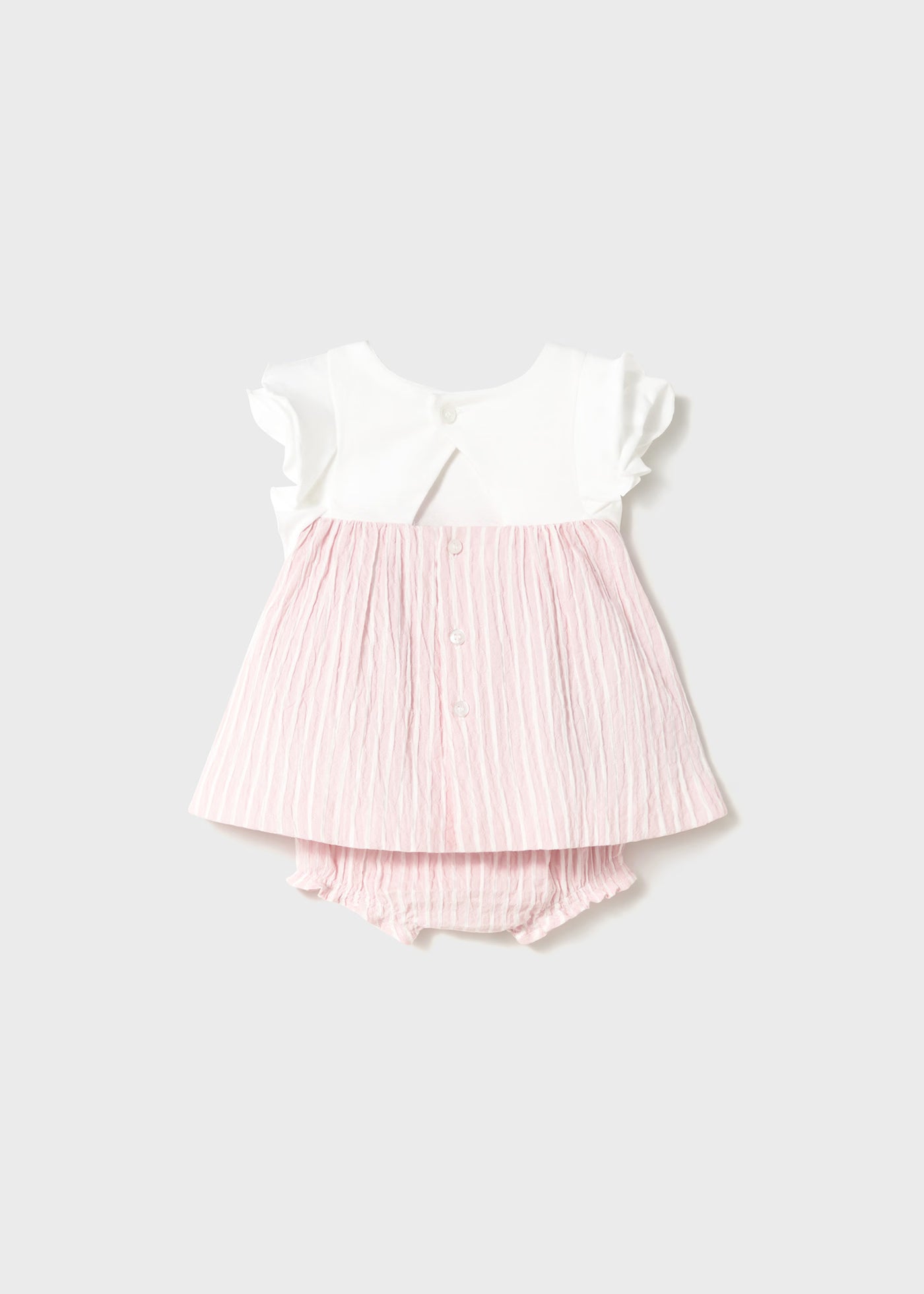 Vestito con copri pannolino combinato neonata Mayoral Newborn rosa Mayoral 0-1 Mesi 55cm