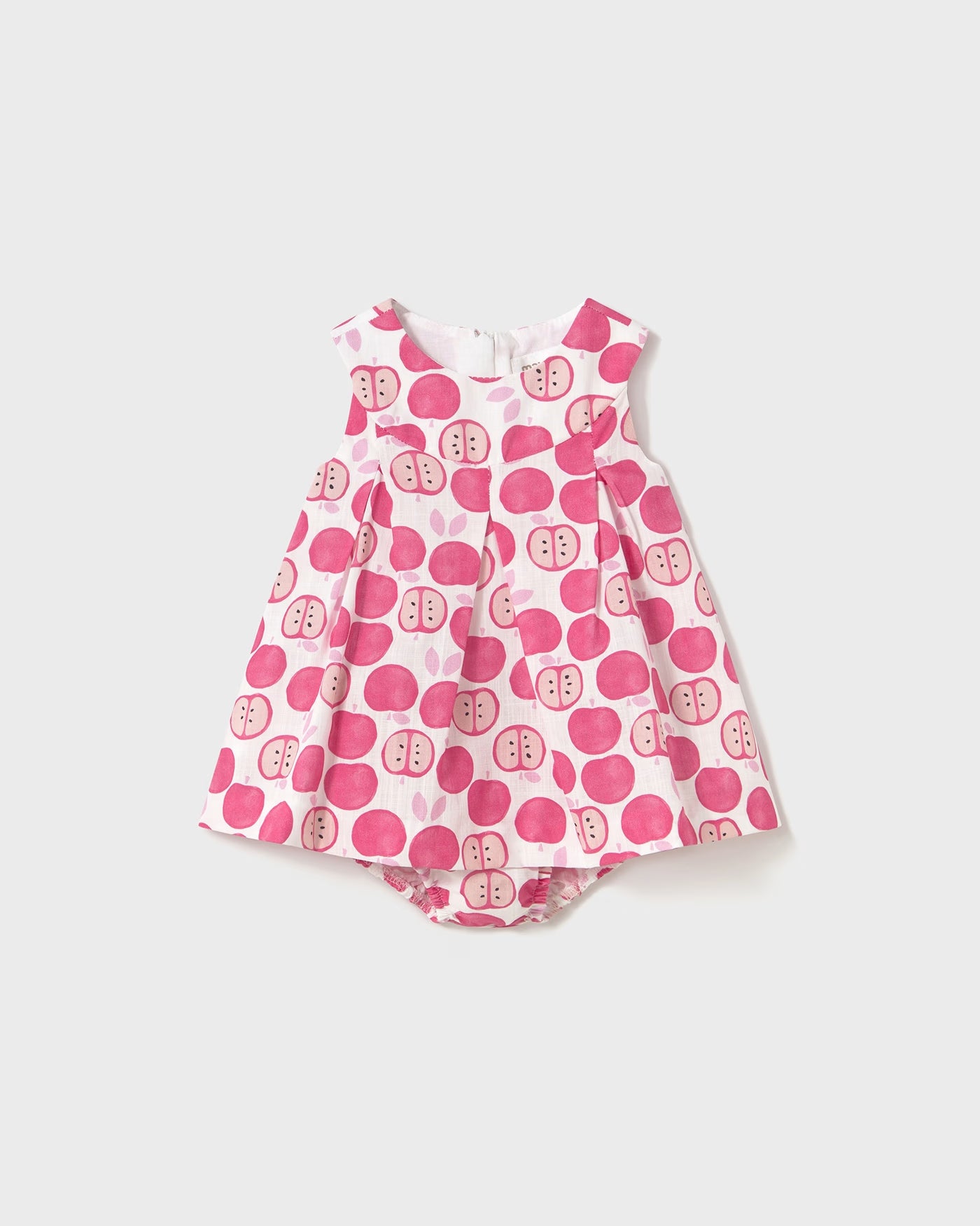 Vestito con copri pannolino neonata Mayoal Newborn fantasia frutta Mayoral Fucsia