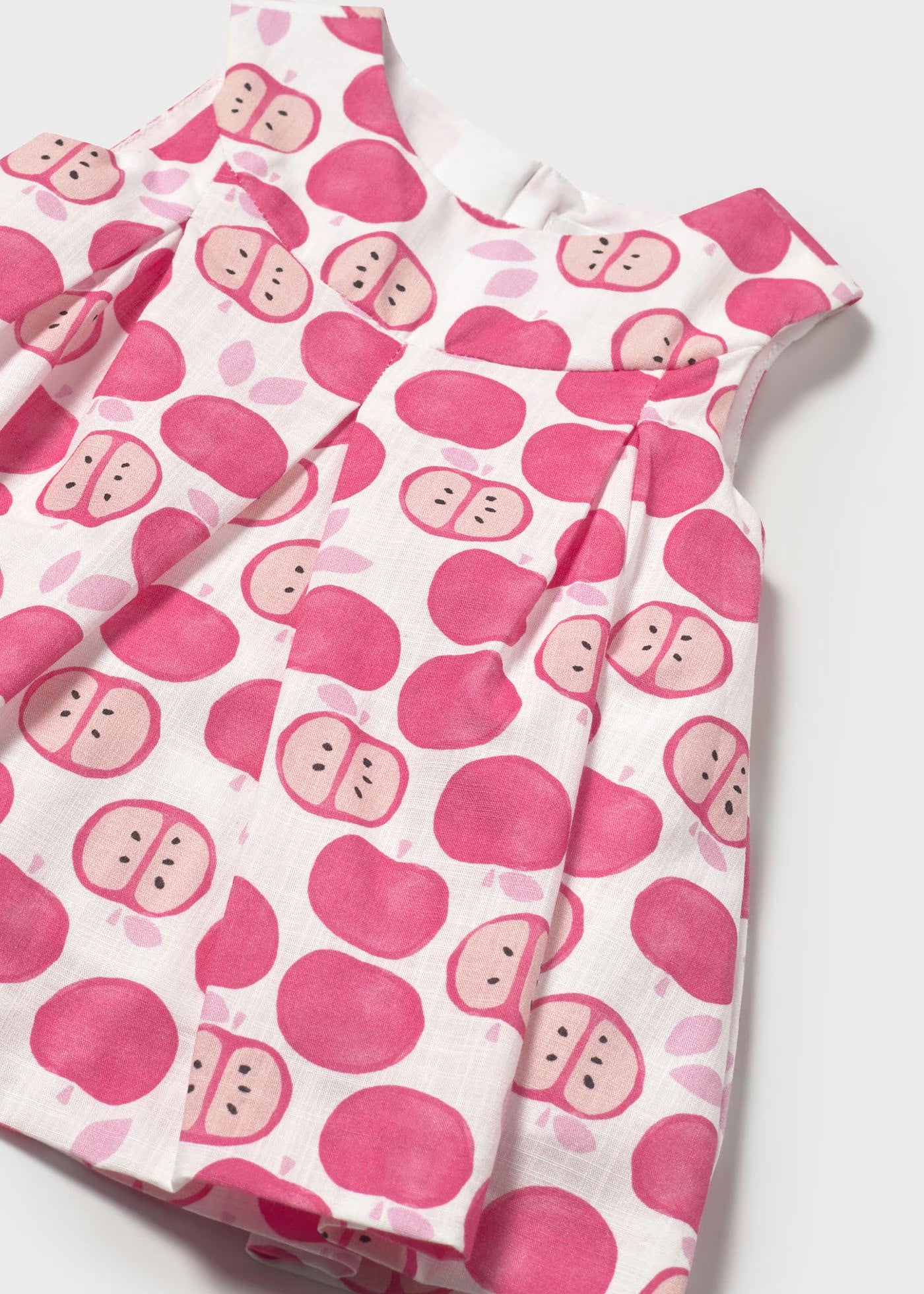 Vestito con copri pannolino neonata Mayoal Newborn fantasia frutta Mayoral Fucsia