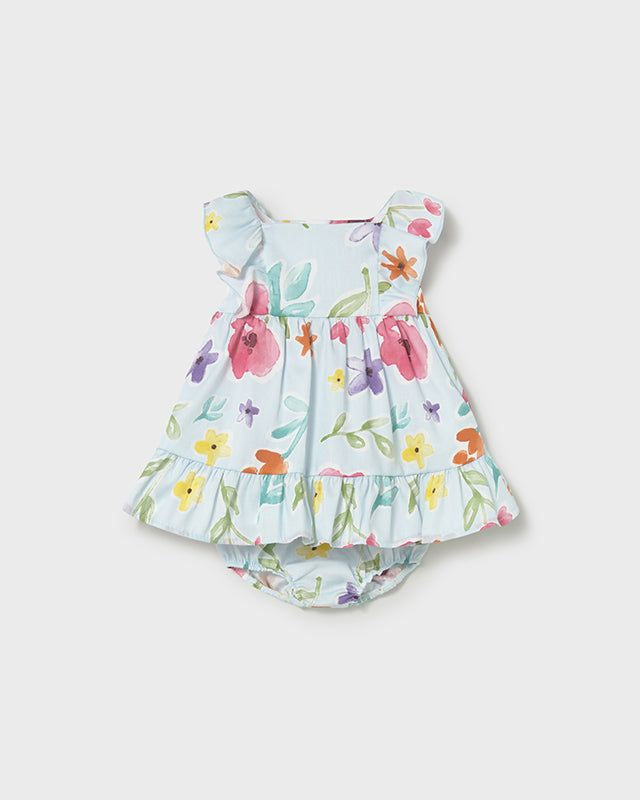 Vestito neonata floreale Mayoral con copripannolino Mayoral 0-1 Mesi 55cm