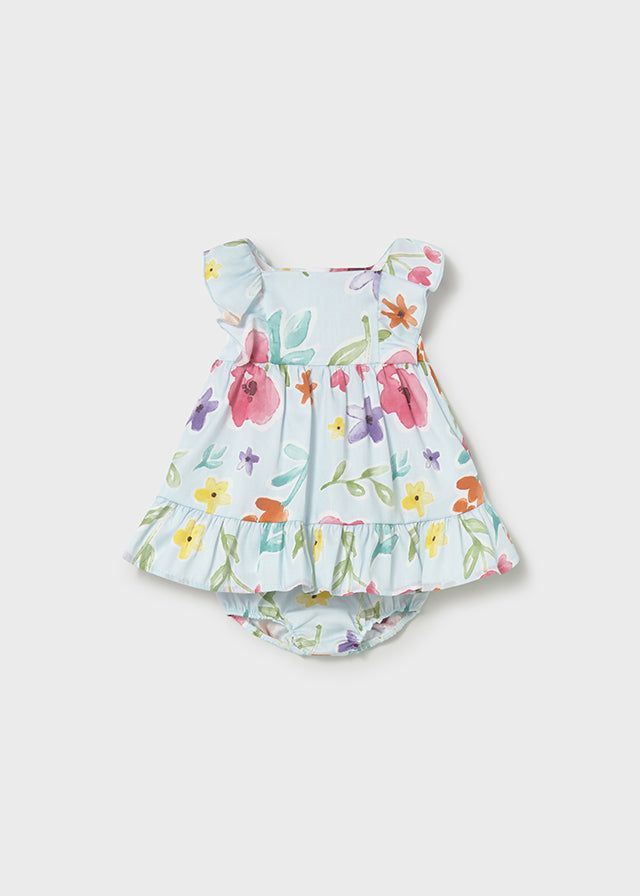 Vestito neonata floreale Mayoral con copripannolino Mayoral 0-1 Mesi 55cm