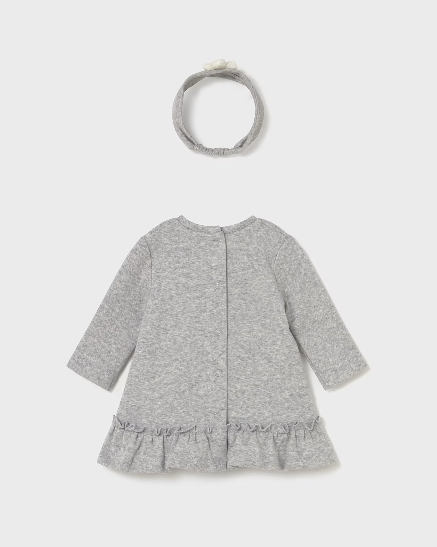 Vestito con fascia neonata Mayoral Newborn cani grigio Mayoral 0-1 Mesi 55cm