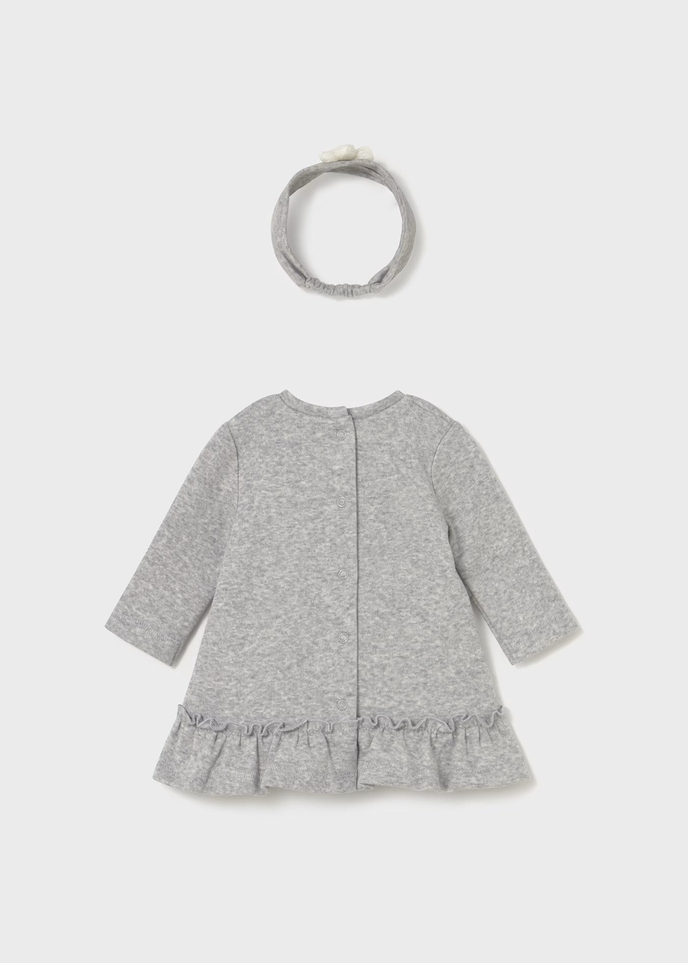 Vestito con fascia neonata Mayoral Newborn cani grigio Mayoral 0-1 Mesi 55cm