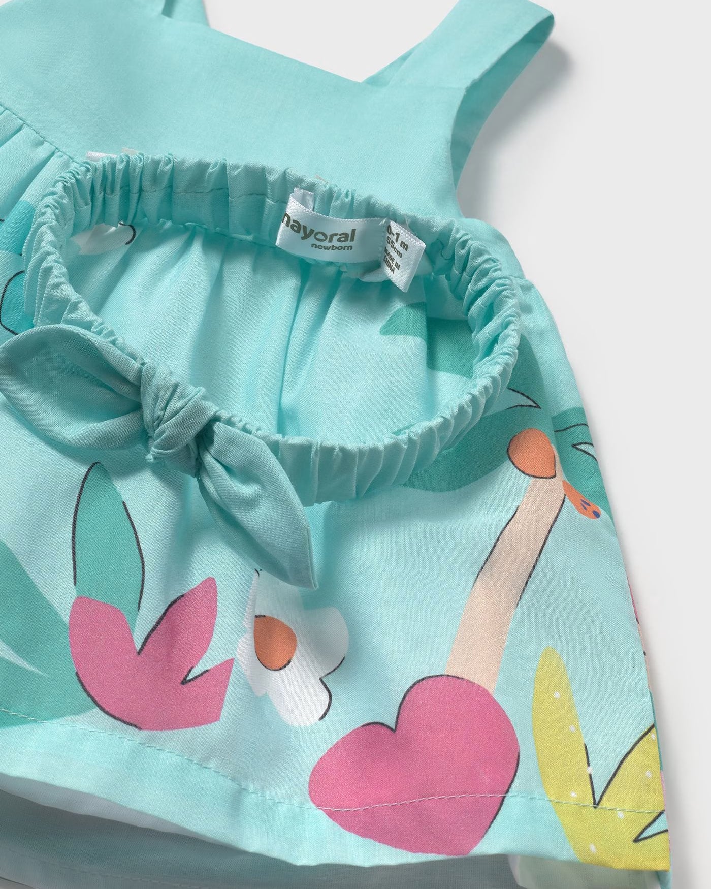 Vestito con fascia neonata Mayoral Newborn Sirena acqua Mayoral Acqua