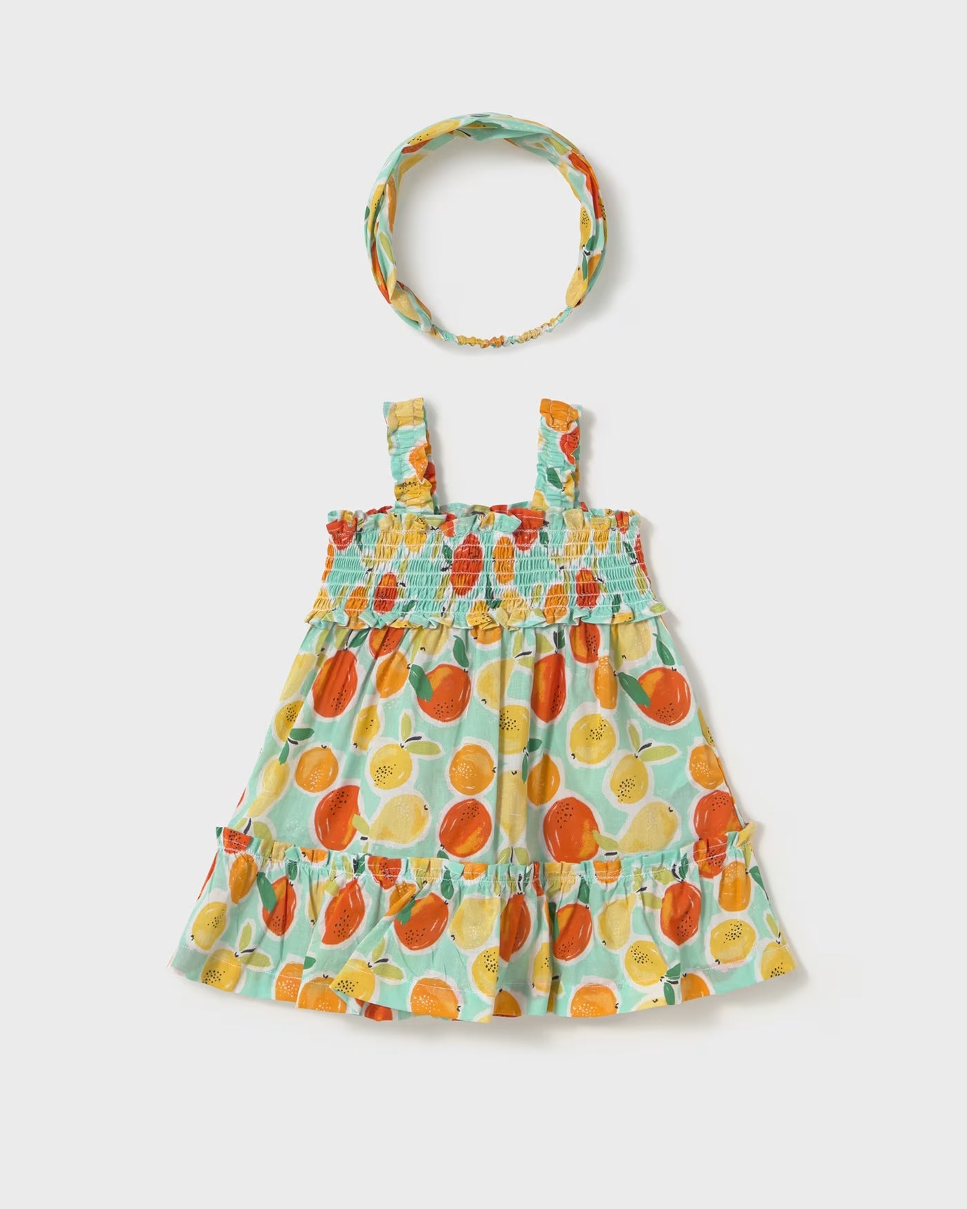 Vestito con fascia stampata neonata Mayoral frutta Acqua Mayoral 6 Mesi 68cm