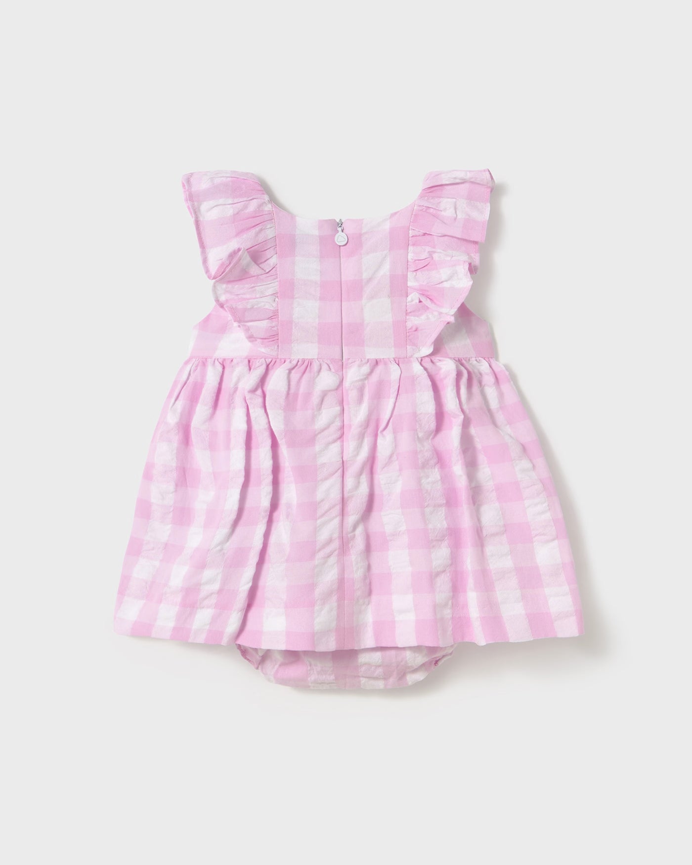 Vestito con Mutandina vichy neonata Mayoral rosa quadri Mayoral Rosa