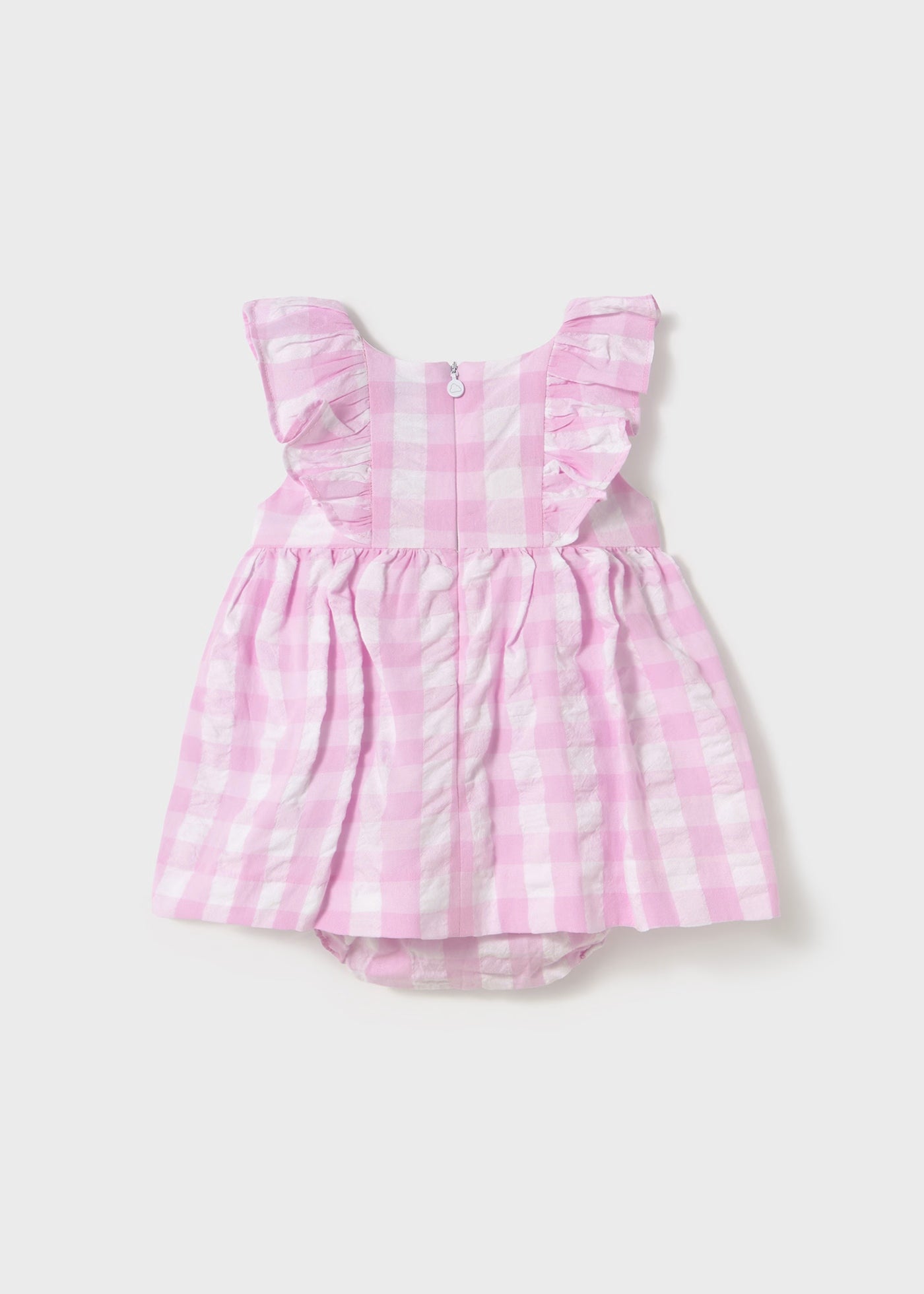 Vestito con Mutandina vichy neonata Mayoral rosa quadri Mayoral Rosa
