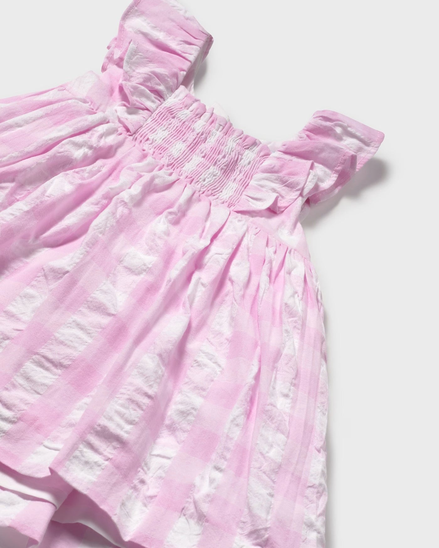 Vestito con Mutandina vichy neonata Mayoral rosa quadri Mayoral Rosa