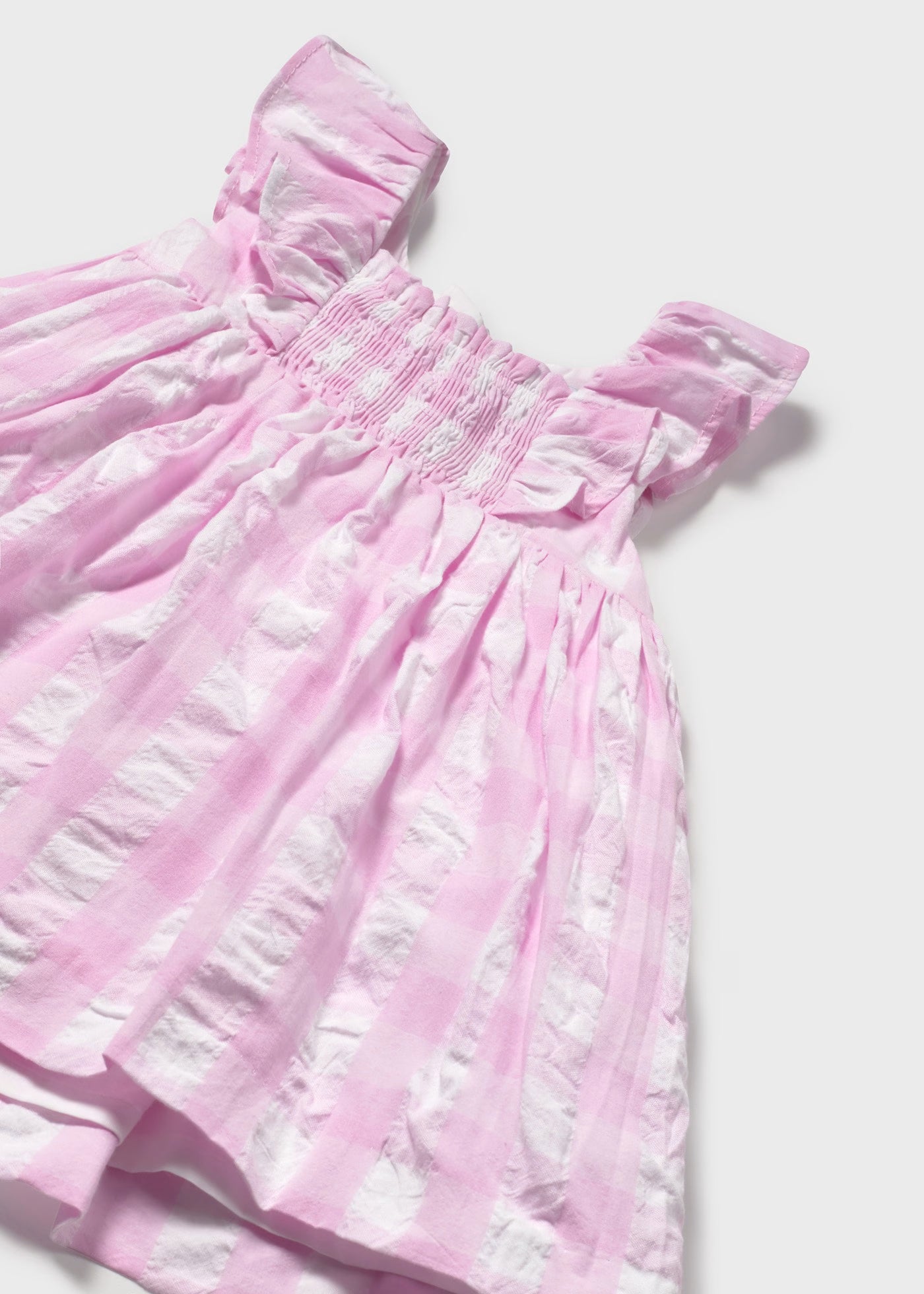 Vestito con Mutandina vichy neonata Mayoral rosa quadri Mayoral Rosa