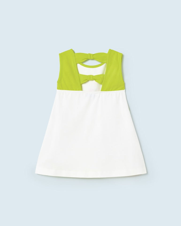 Vestito con stampa cotone sostenibile neonata Mayoral - ErreGiModaBimbo