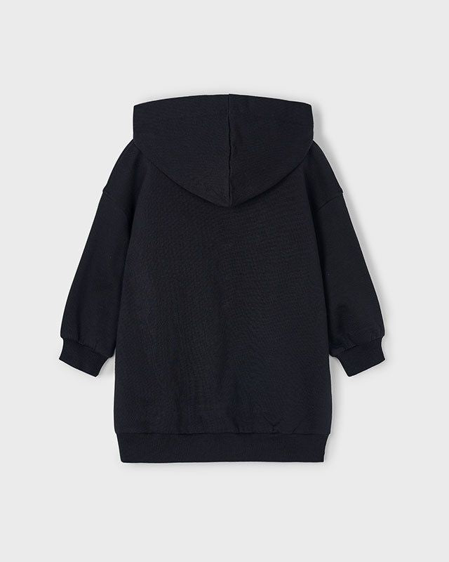 Vestito felpa cappuccio bambina Mayoral Teddy nero Mayoral 2 Anni 92cm