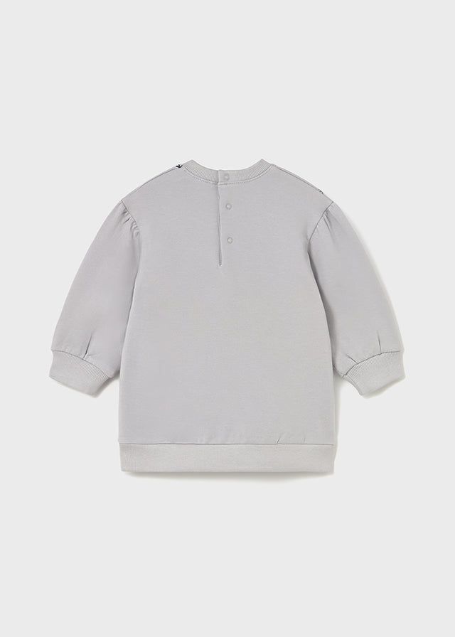 Vestito felpa neonata Mayoral bambole musica grigio perla Mayoral 6 Mesi 68cm