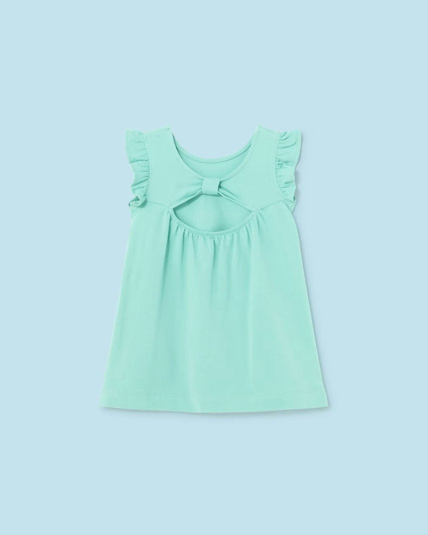 Vestito fresco cotone neonata Mayoral acqua stampa Island Mayoral Acqua