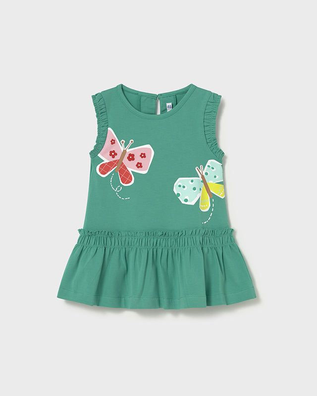 Vestito cotone neonata Mayoral con farfalle Mayoral 6 Mesi 68cm