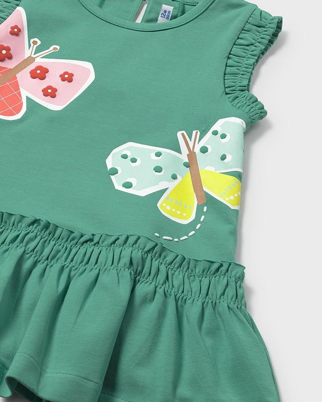 Vestito cotone neonata Mayoral con farfalle Mayoral 6 Mesi 68cm