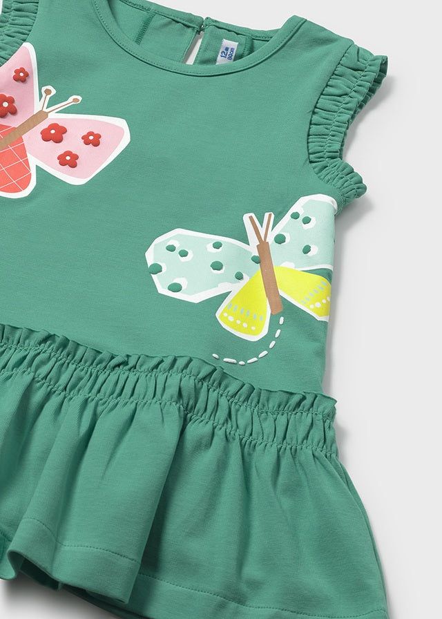 Vestito cotone neonata Mayoral con farfalle Mayoral 6 Mesi 68cm